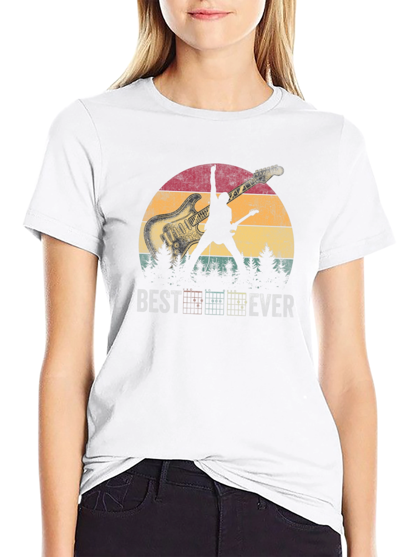 Best Ever Guitarist Silhouette T-Shirt