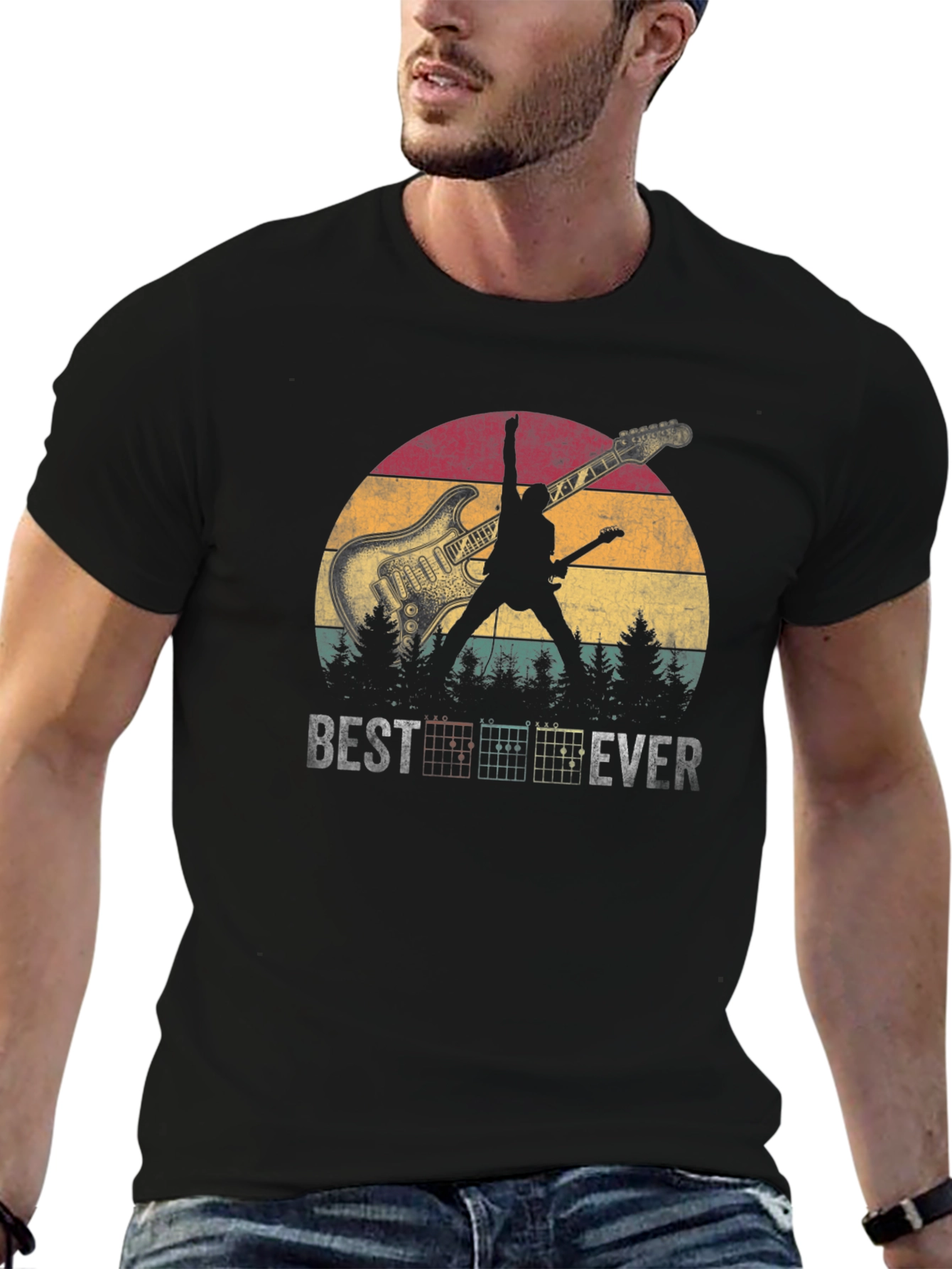 Best Ever Guitarist Silhouette T-Shirt