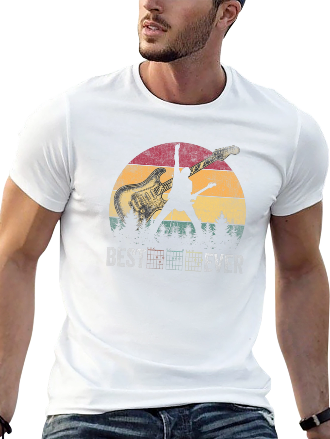 Best Ever Guitarist Silhouette T-Shirt