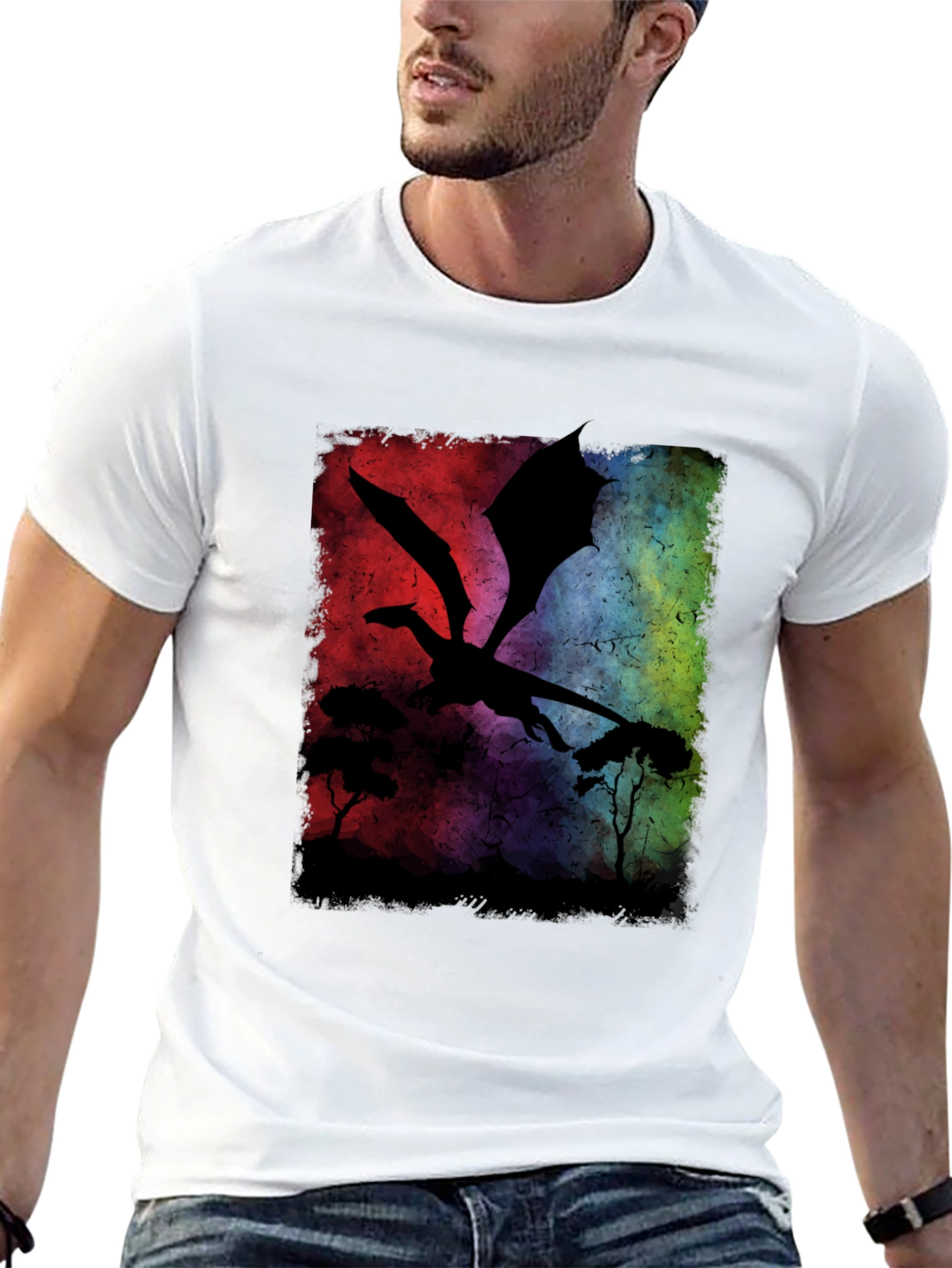 Dragon Silhouette T-Shirt - Graphic Tee