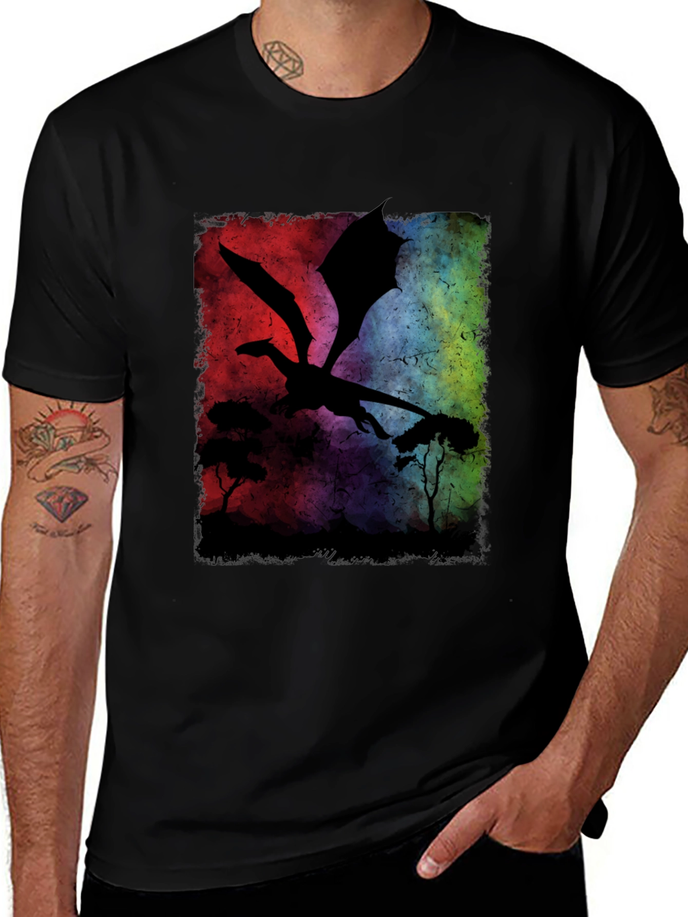 Dragon Silhouette T-Shirt - Graphic Tee