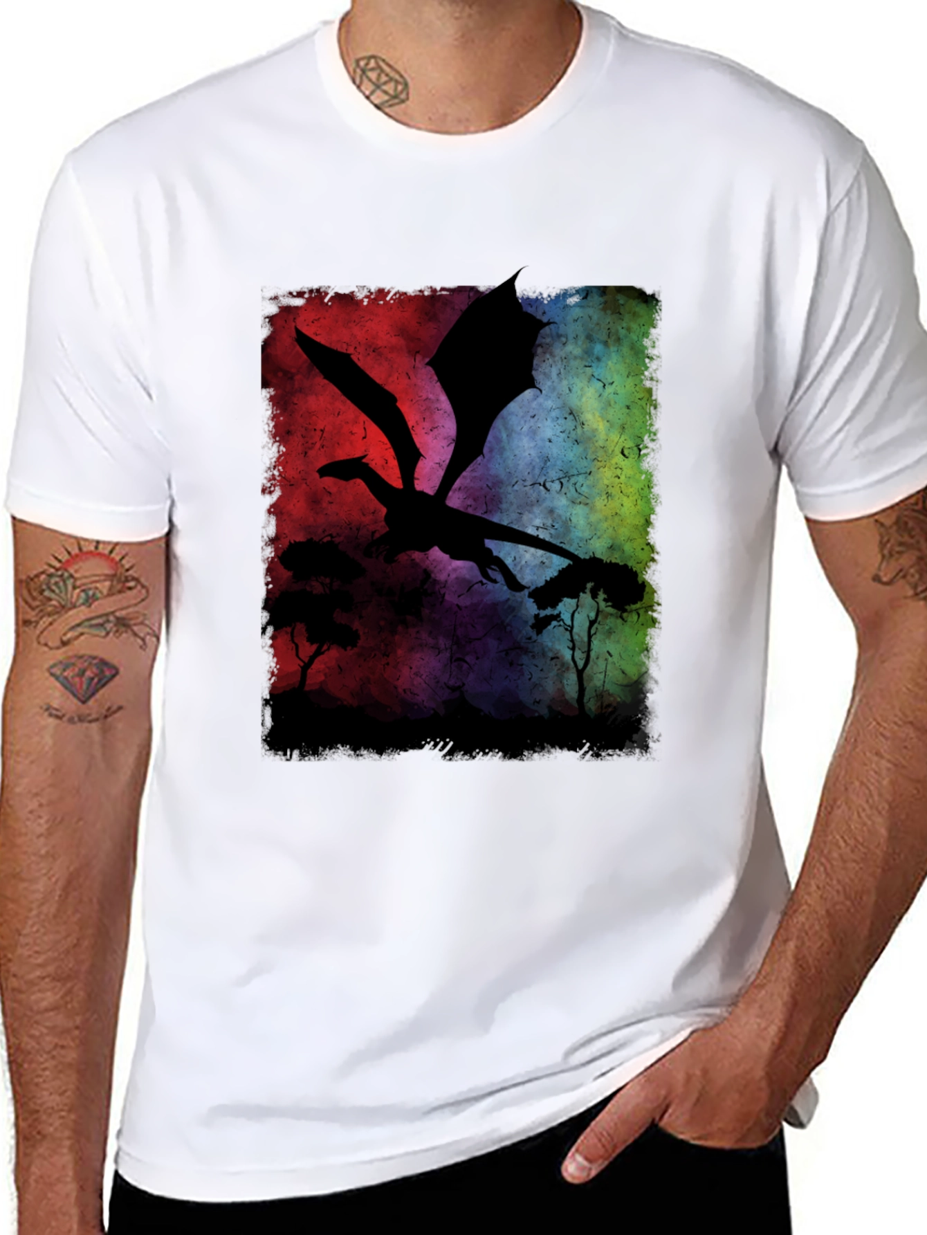 Dragon Silhouette T-Shirt - Graphic Tee