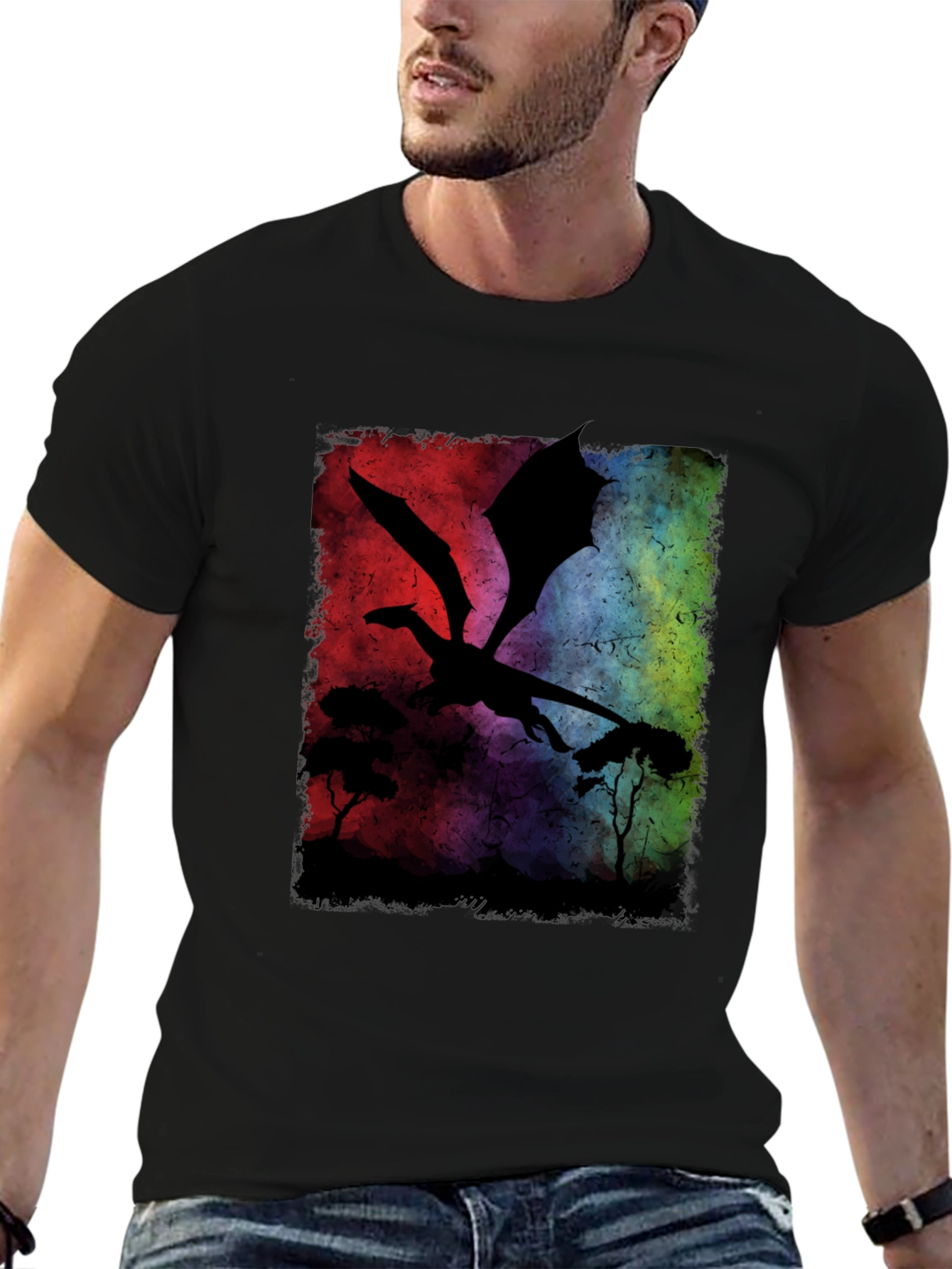 Dragon Silhouette T-Shirt - Graphic Tee