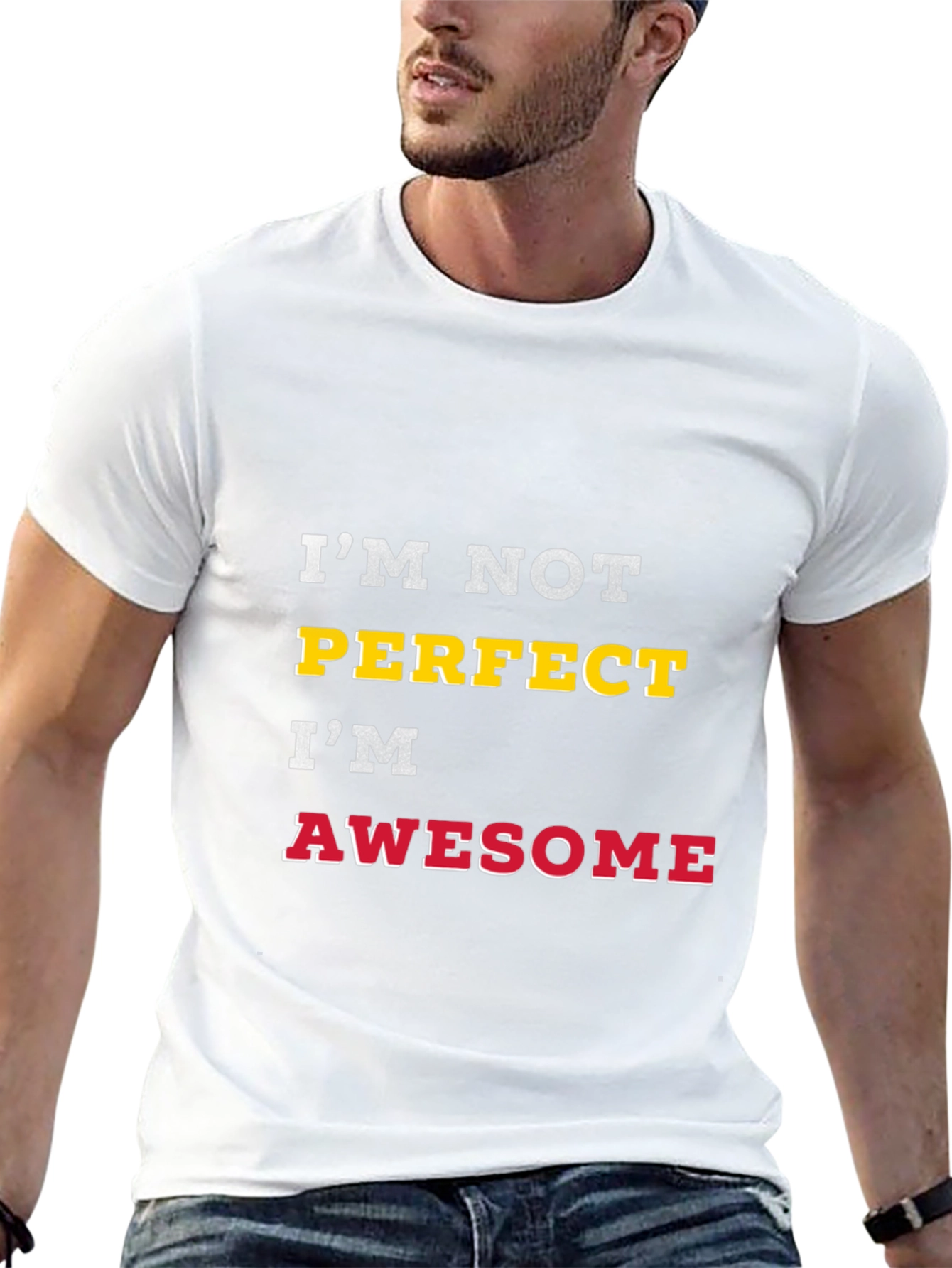 Im Not Perfect Im Awesome T-Shirt - Black