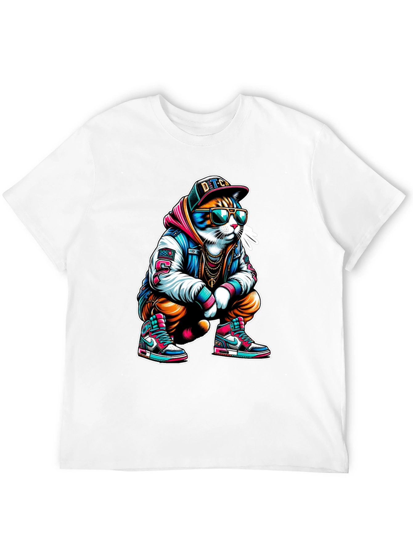 Cool Cat Graphic T-Shirt - Urban Style