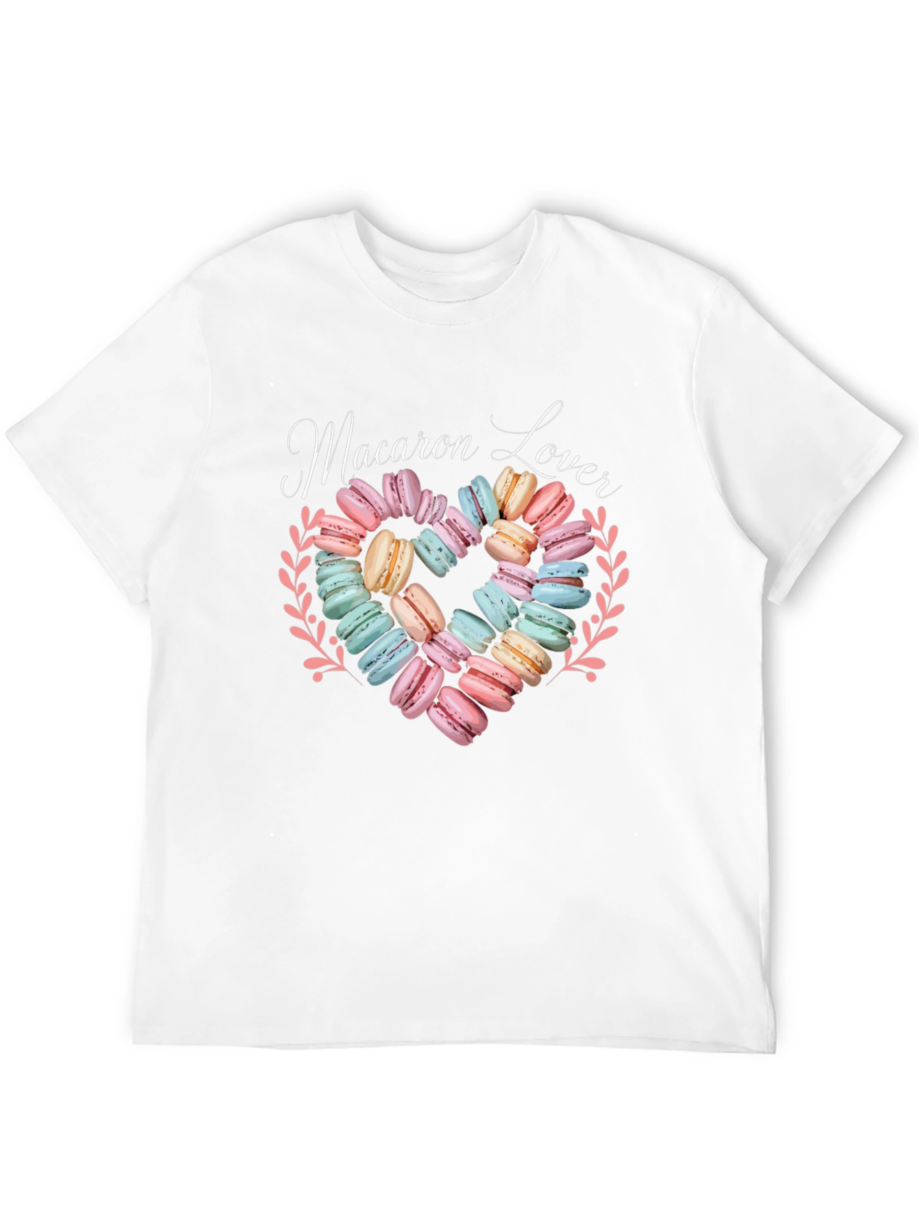 Macaron Lover Graphic T-Shirt - Sweet Treat Design