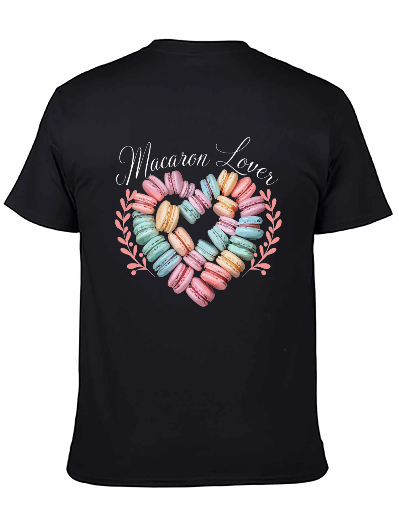 Macaron Lover Graphic T-Shirt - Sweet Treat Design