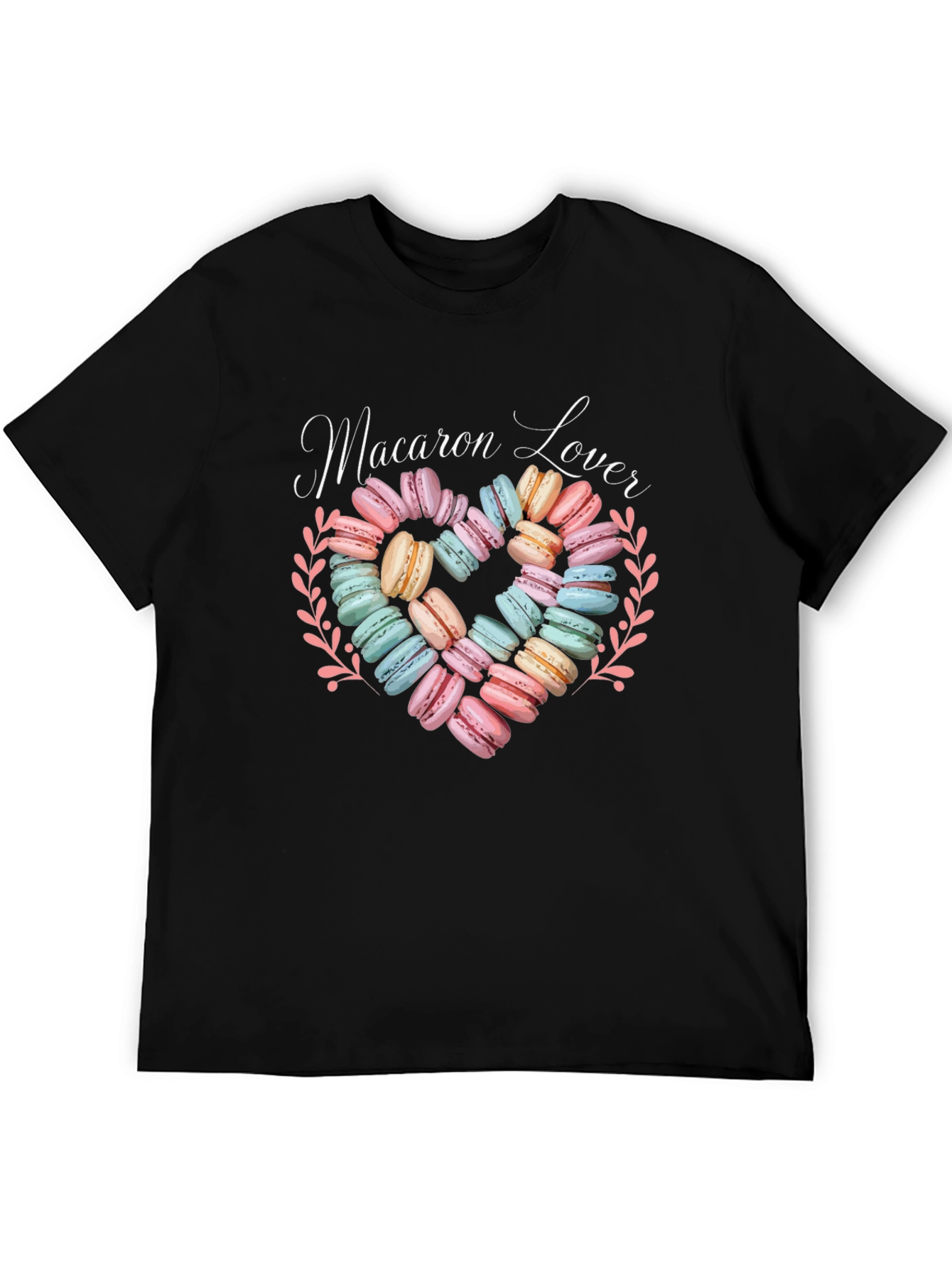 Macaron Lover Graphic T-Shirt - Sweet Treat Design