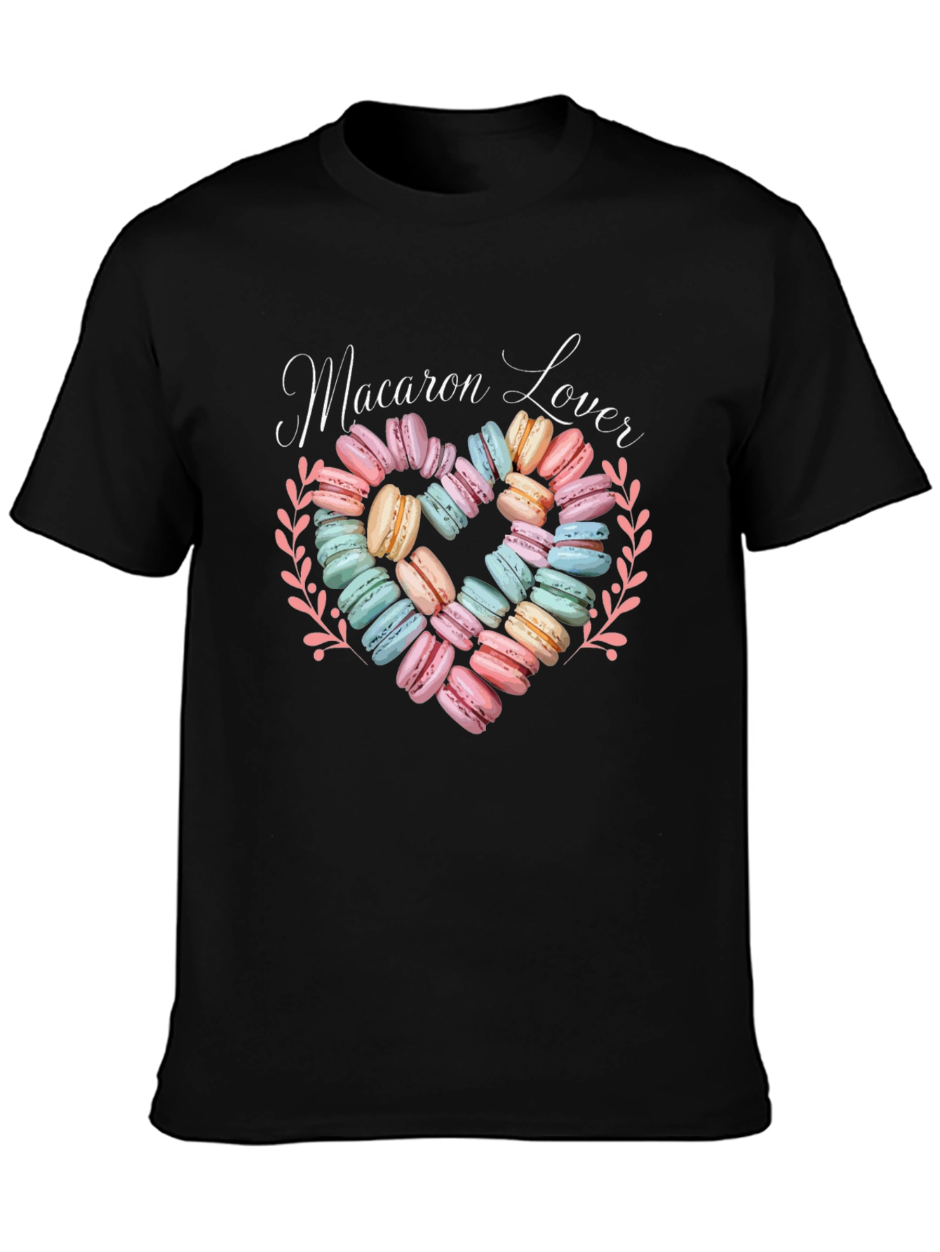 Macaron Lover Graphic T-Shirt - Sweet Treat Design