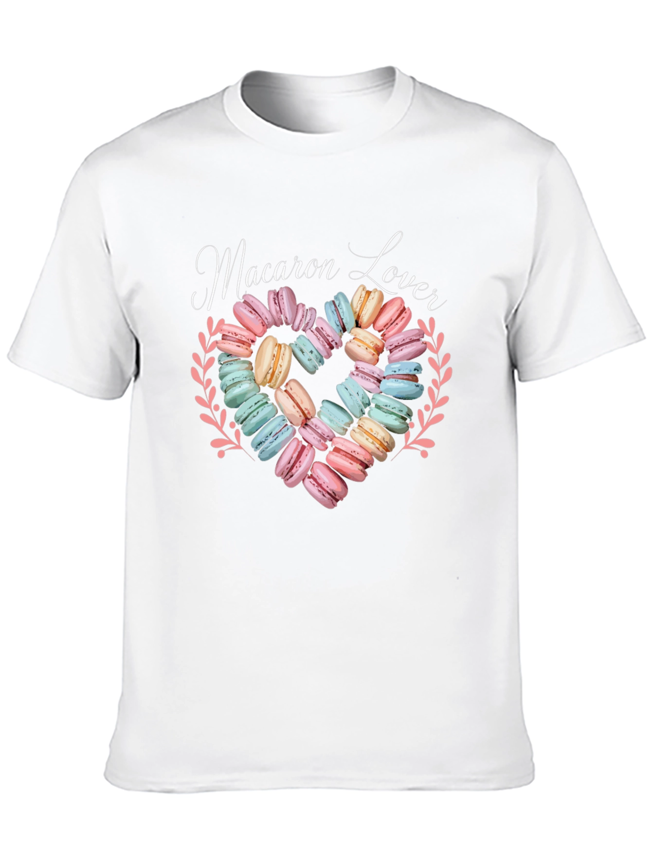 Macaron Lover Graphic T-Shirt - Sweet Treat Design