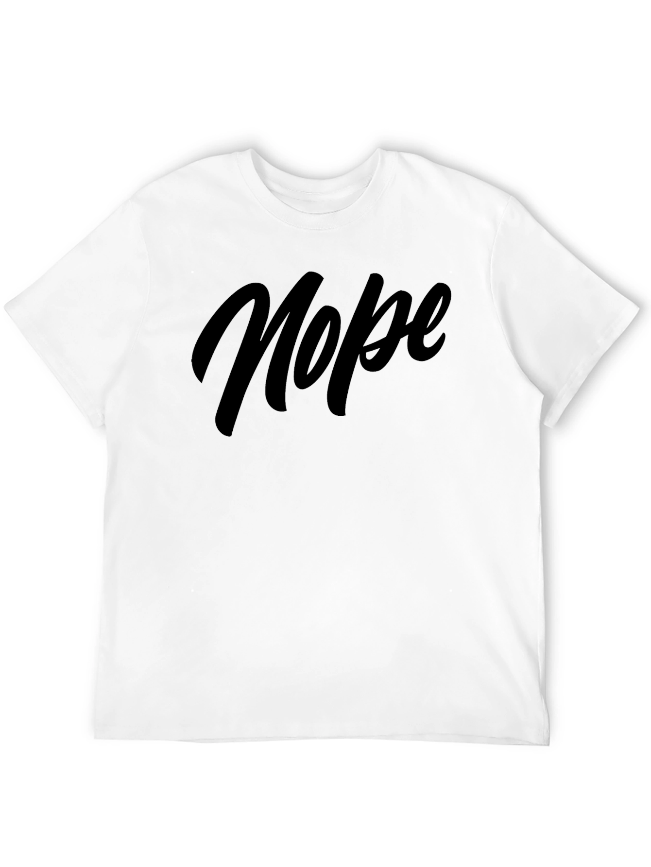 Nope Graphic T-Shirt - Mens Black Tee