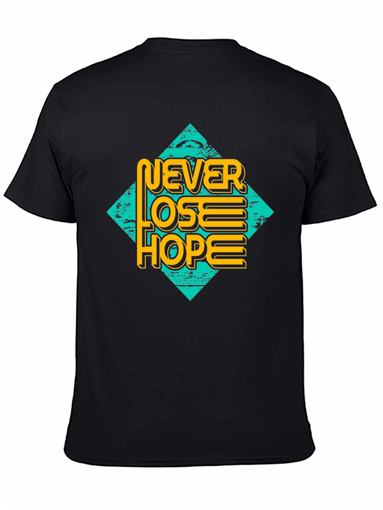 Never Lose Hope Graphic Tee - Mens Black T-Shirt