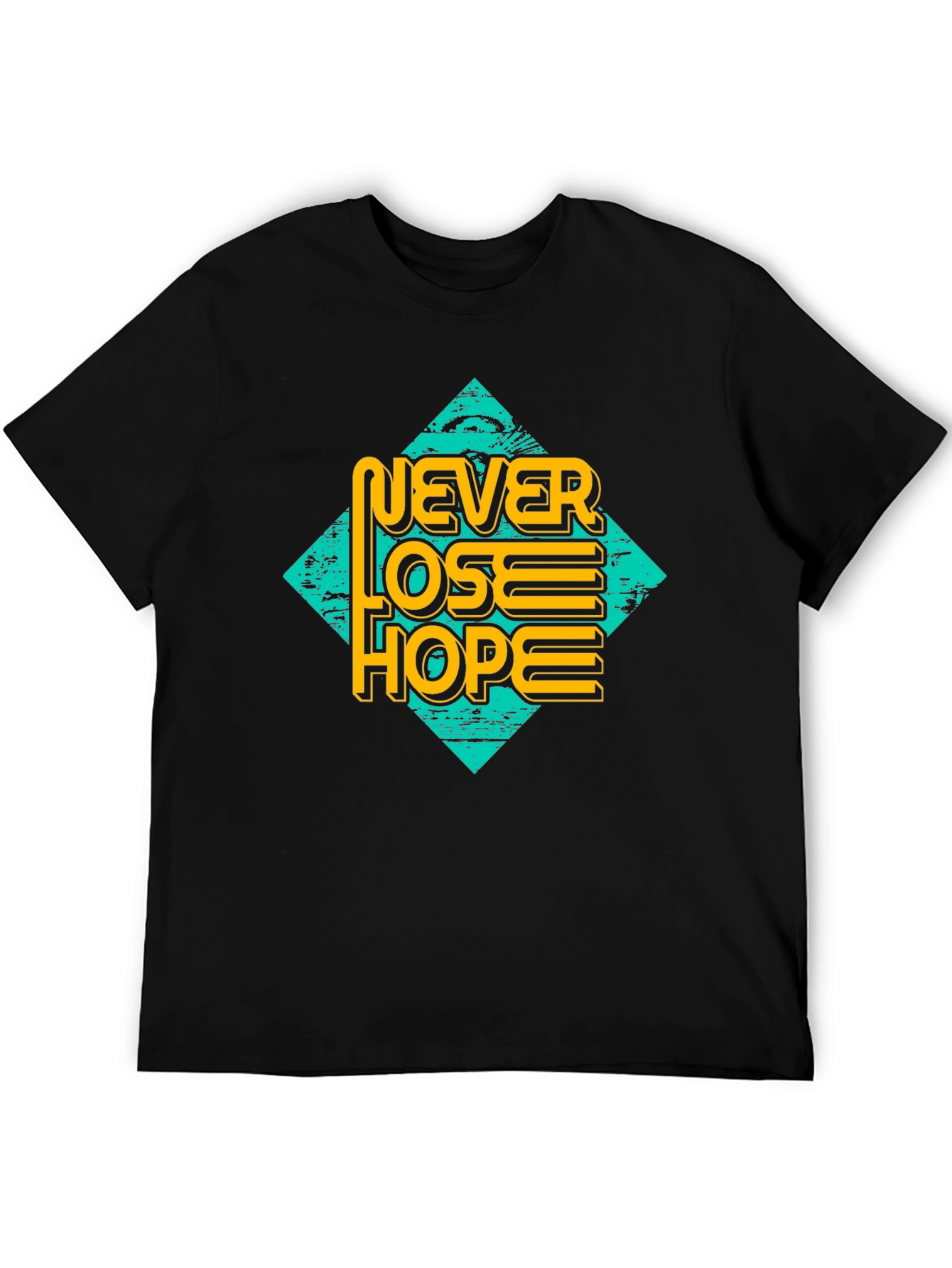 Never Lose Hope Graphic Tee - Mens Black T-Shirt