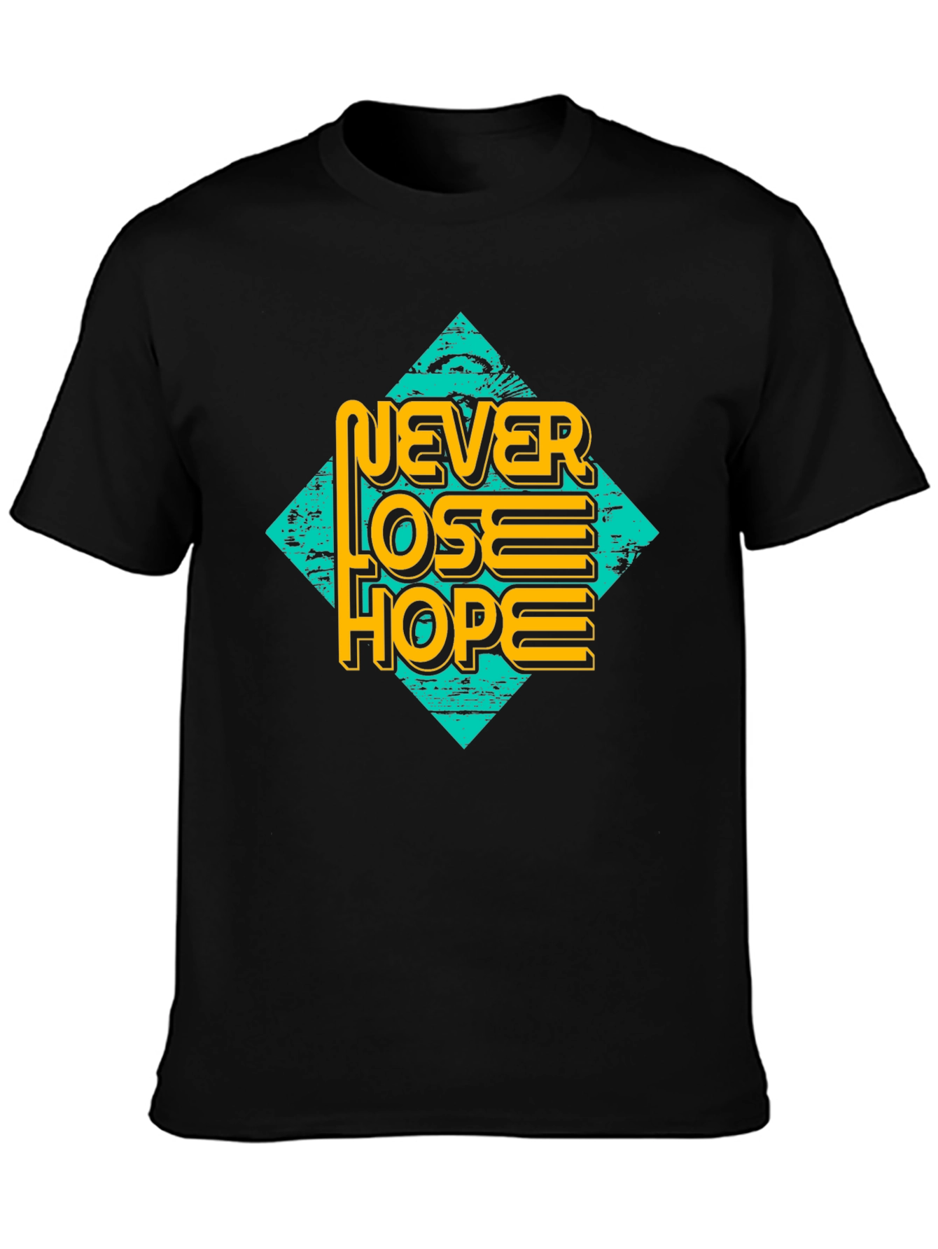 Never Lose Hope Graphic Tee - Mens Black T-Shirt