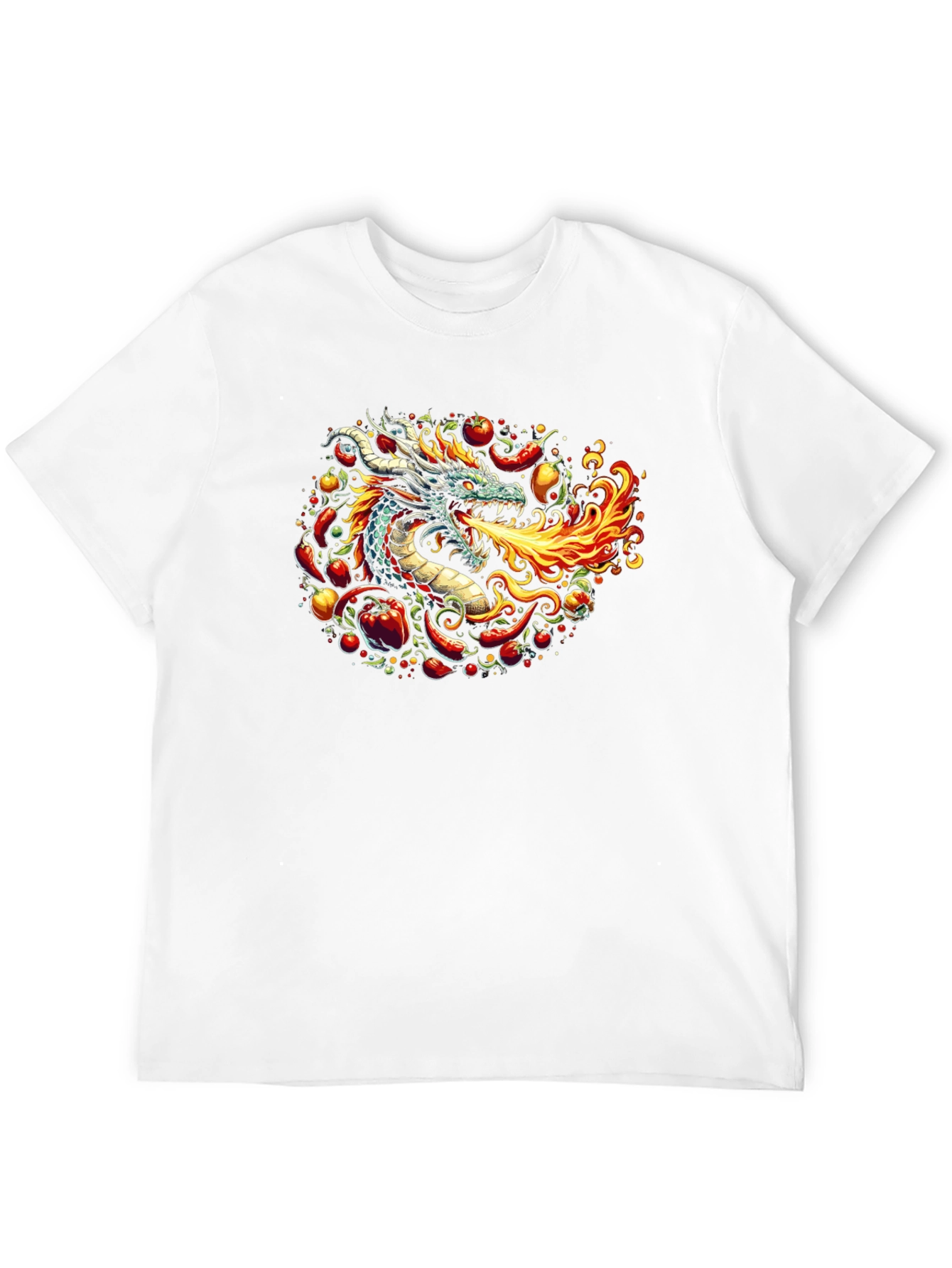 Fiery Dragon Graphic Tee - Spicy Style