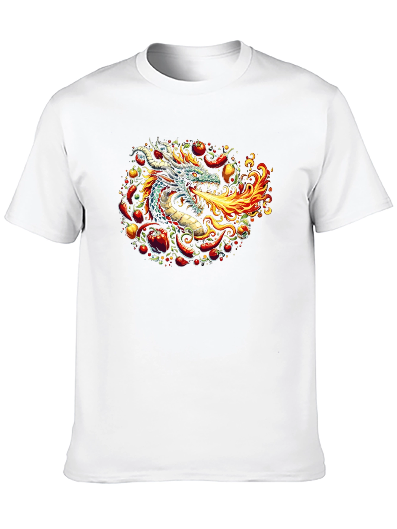 Fiery Dragon Graphic Tee - Spicy Style