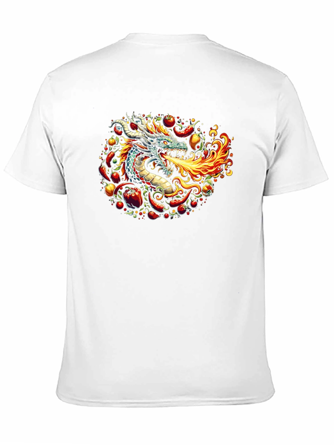 Fiery Dragon Graphic Tee - Spicy Style