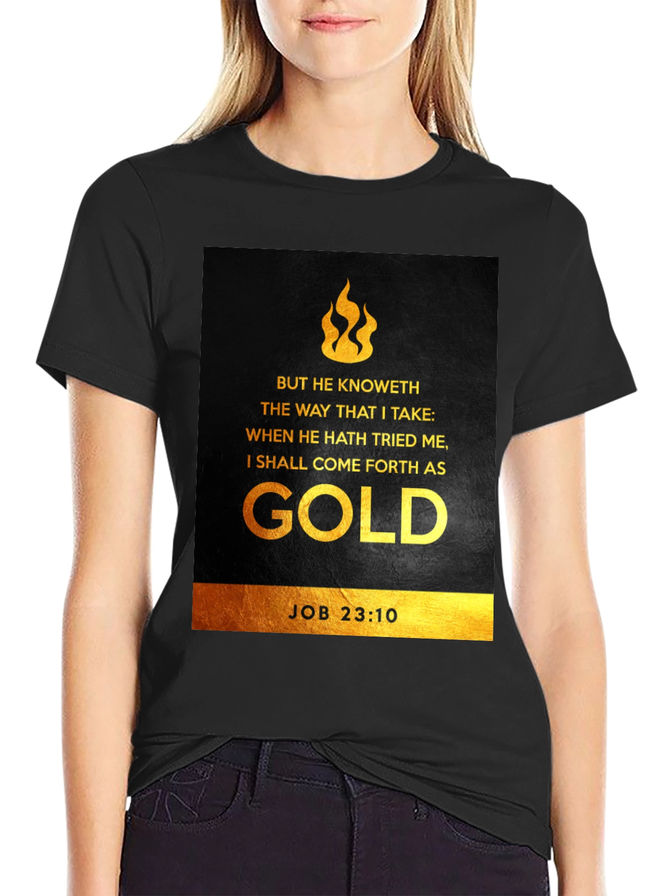 But He Knoweth T-Shirt: Bible Verse Job 23:10 Tee