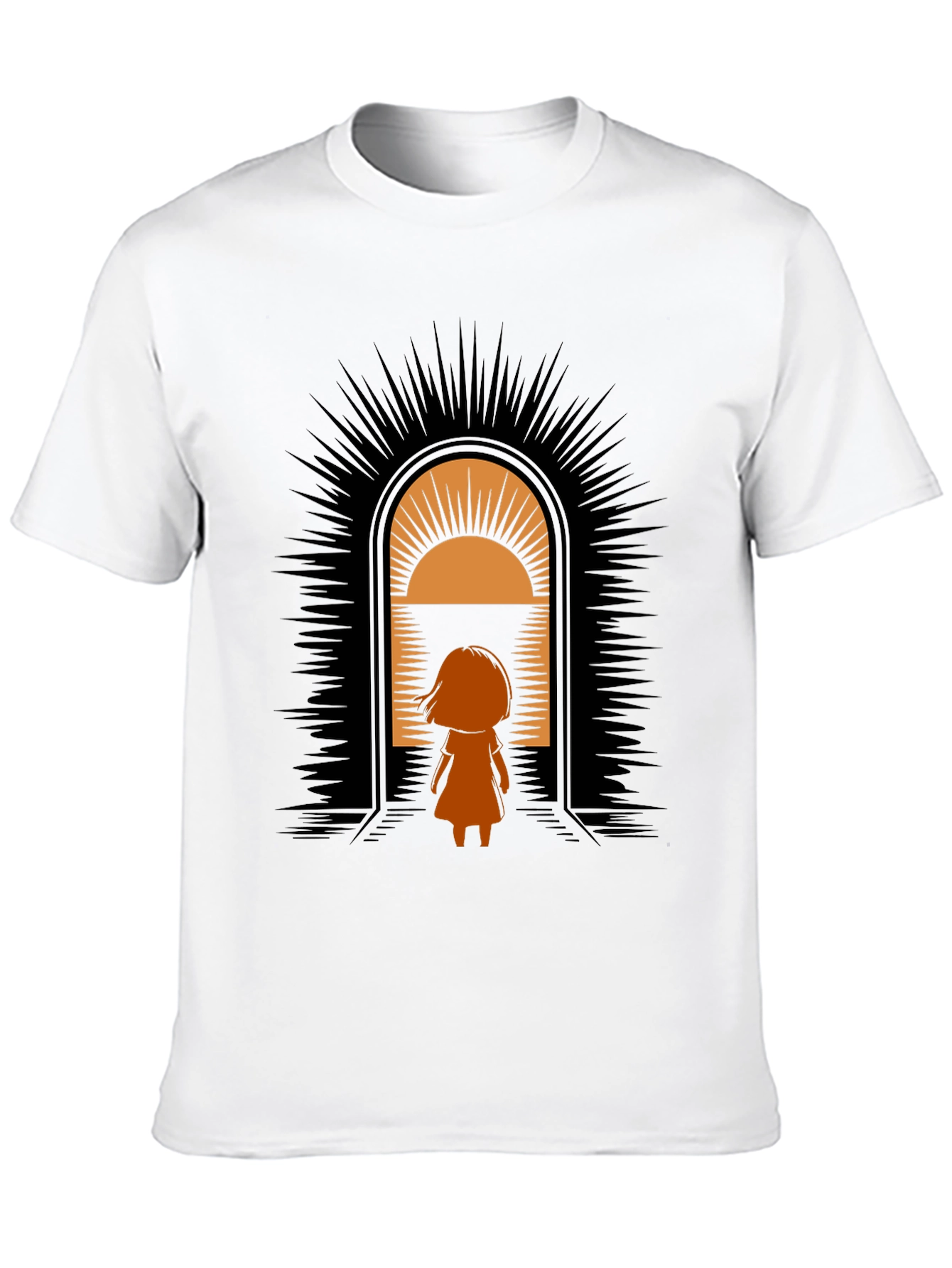 Graphic Tee - Girl in Doorway Design