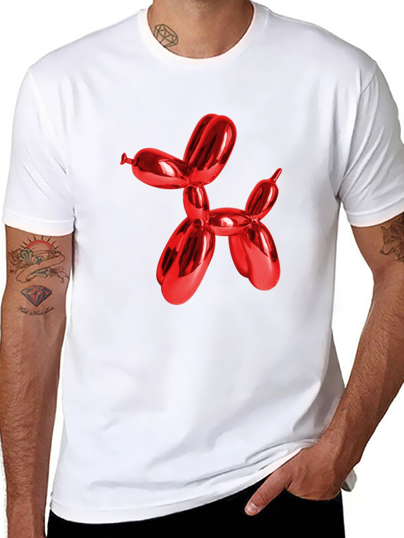 Balloon Dog Graphic Tee - Stylish Casual Wear