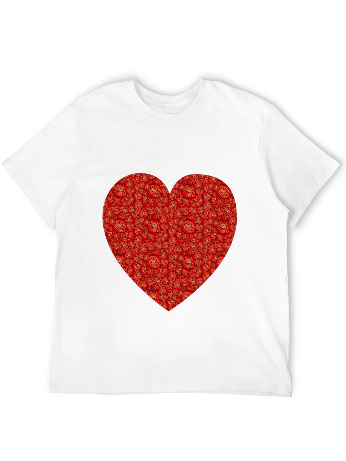 Rose Heart T-Shirt - Romantic Black Tee