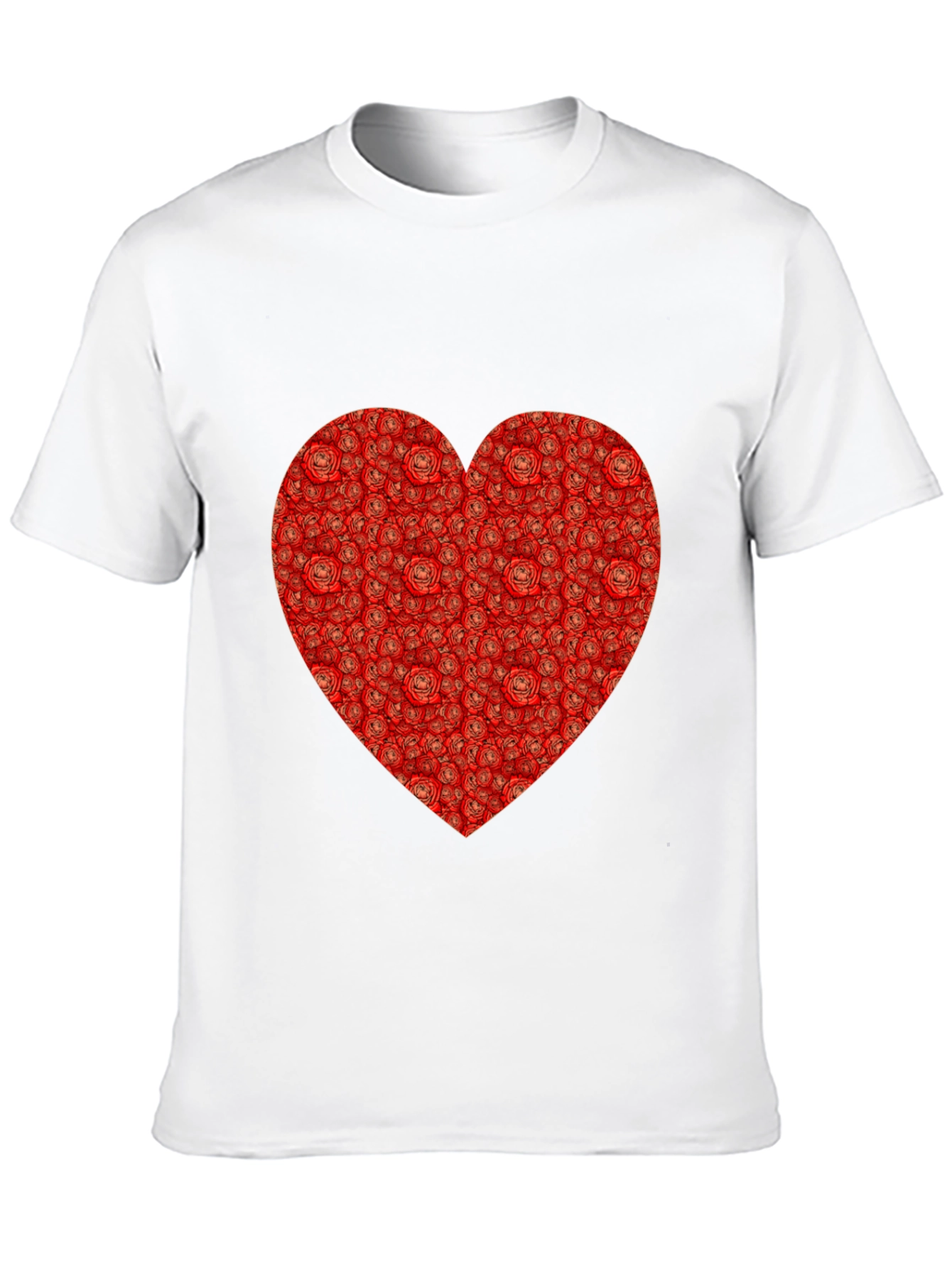 Rose Heart T-Shirt - Romantic Black Tee