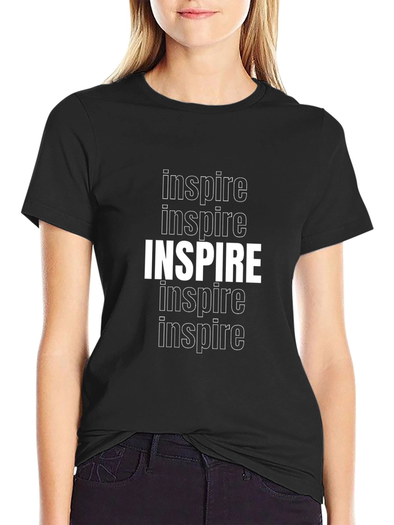 Inspire Graphic Black T-Shirt