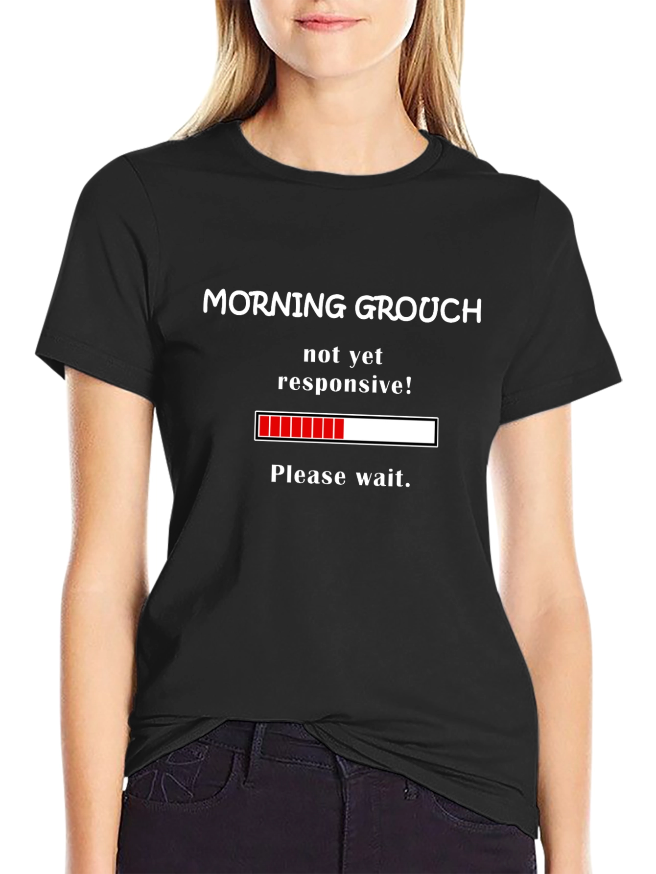 Morning Grouch Loading Funny T-Shirt
