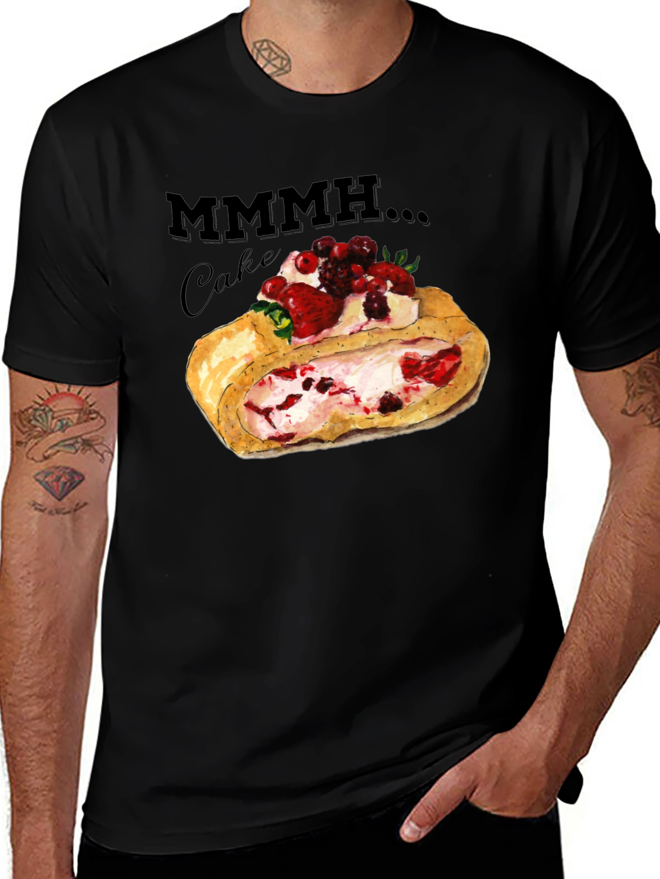 Mmmh Cake Graphic T-Shirt