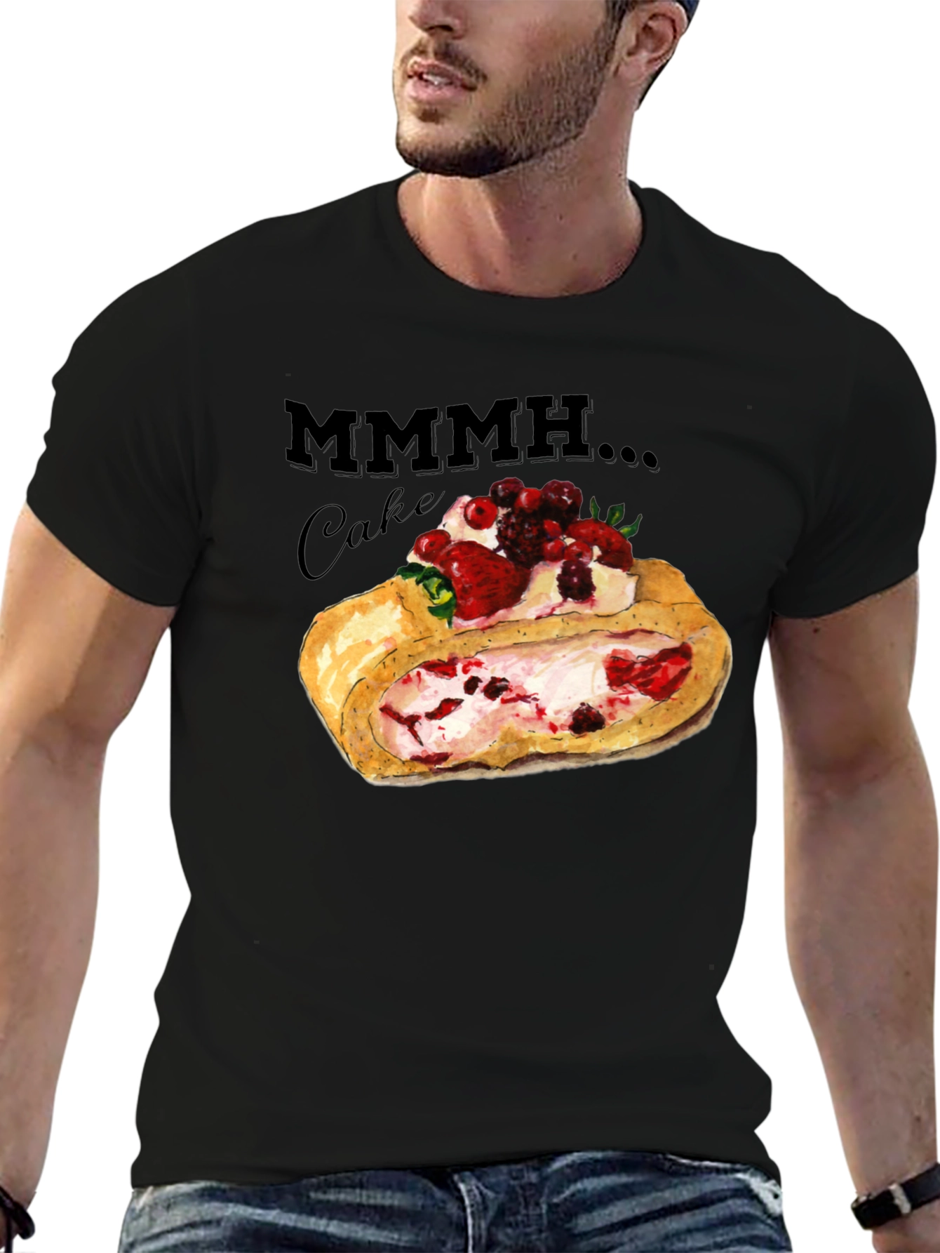 Mmmh Cake Graphic T-Shirt