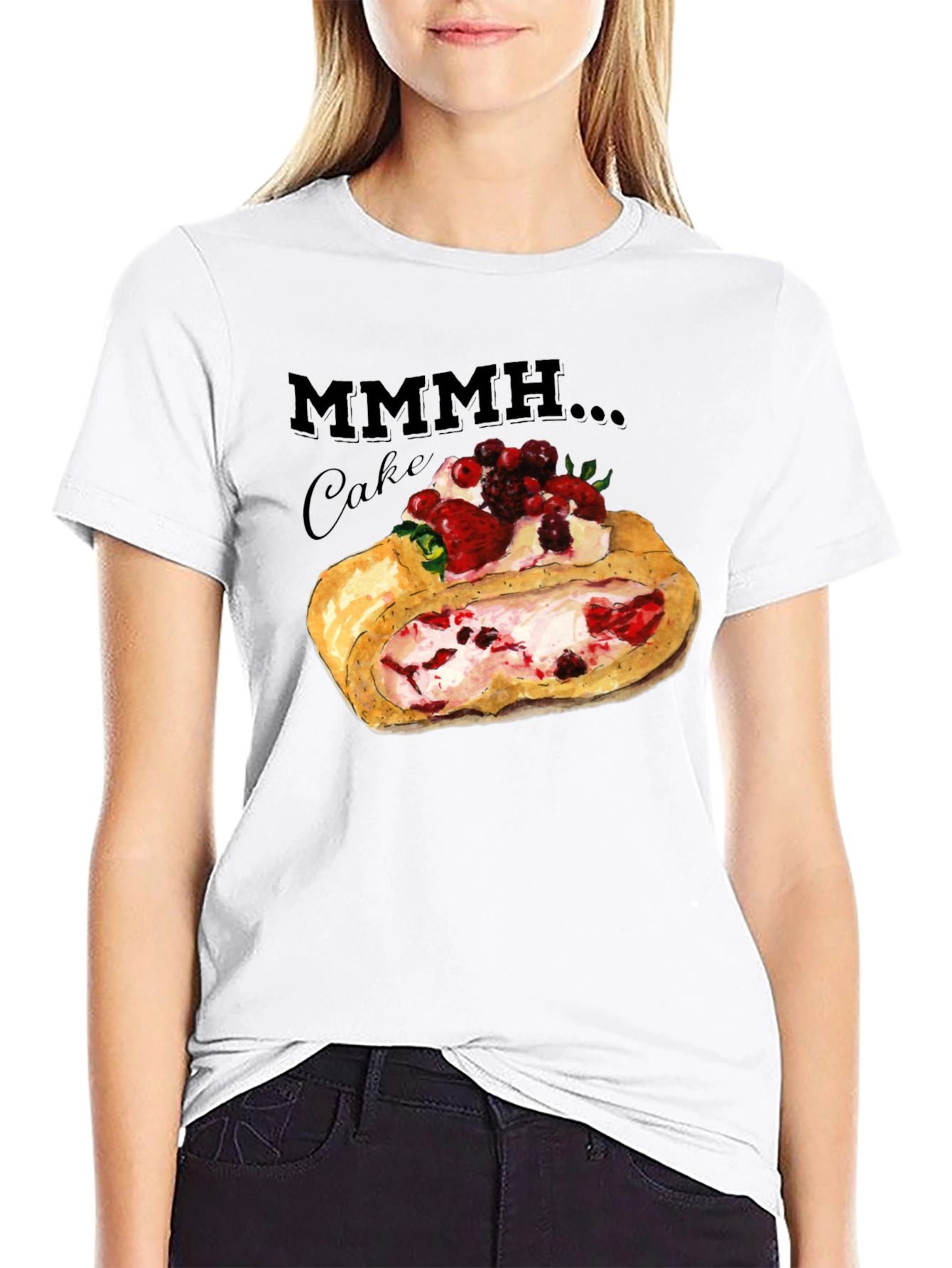 Mmmh Cake Graphic T-Shirt