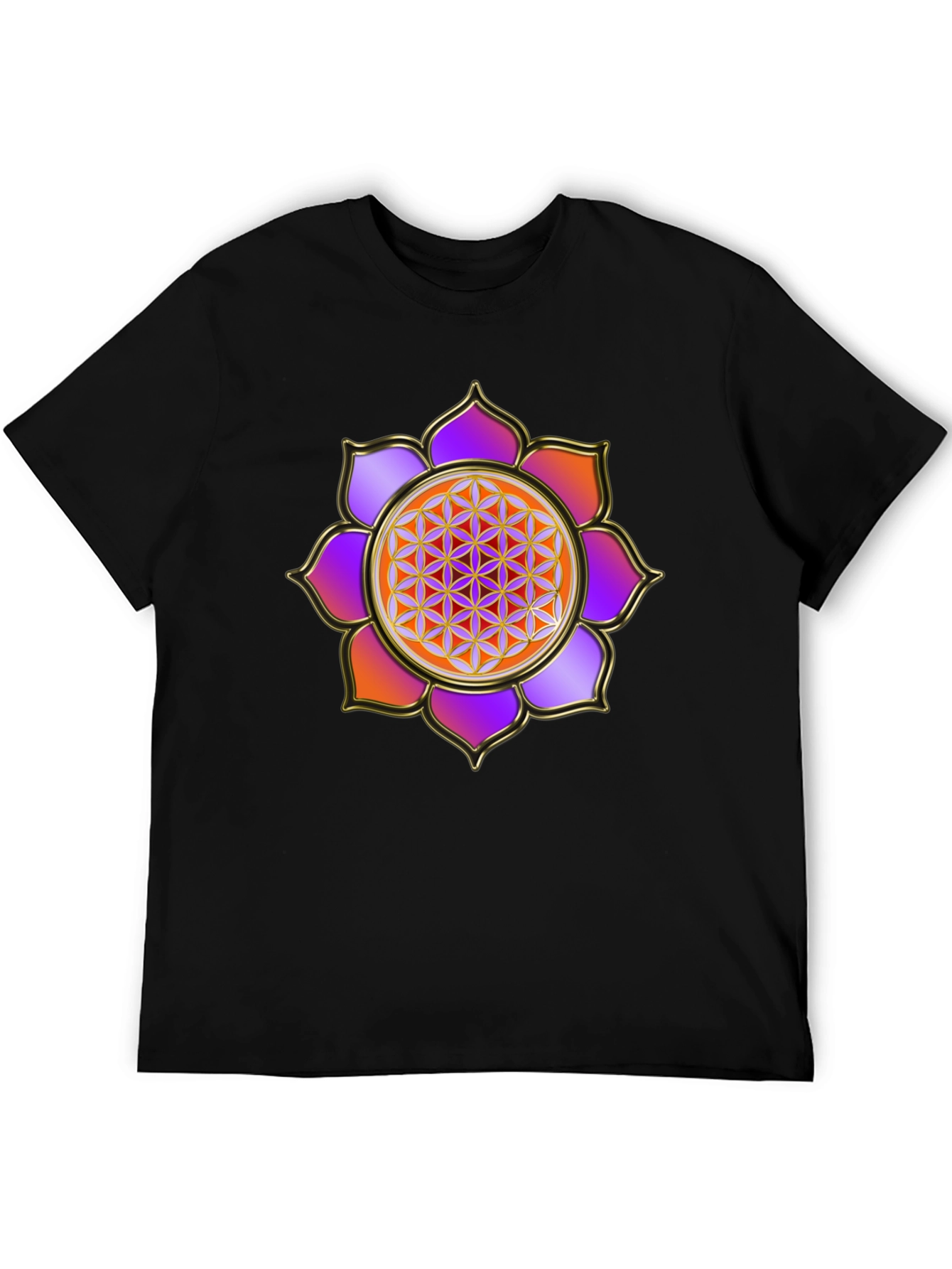 Flower of Life Graphic Tee - Sacred Geometry Design