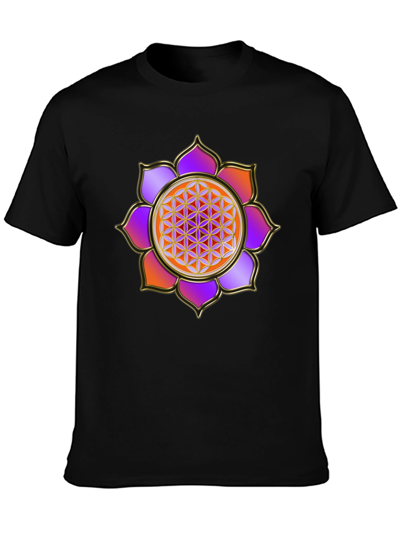 Flower of Life Graphic Tee - Sacred Geometry Design