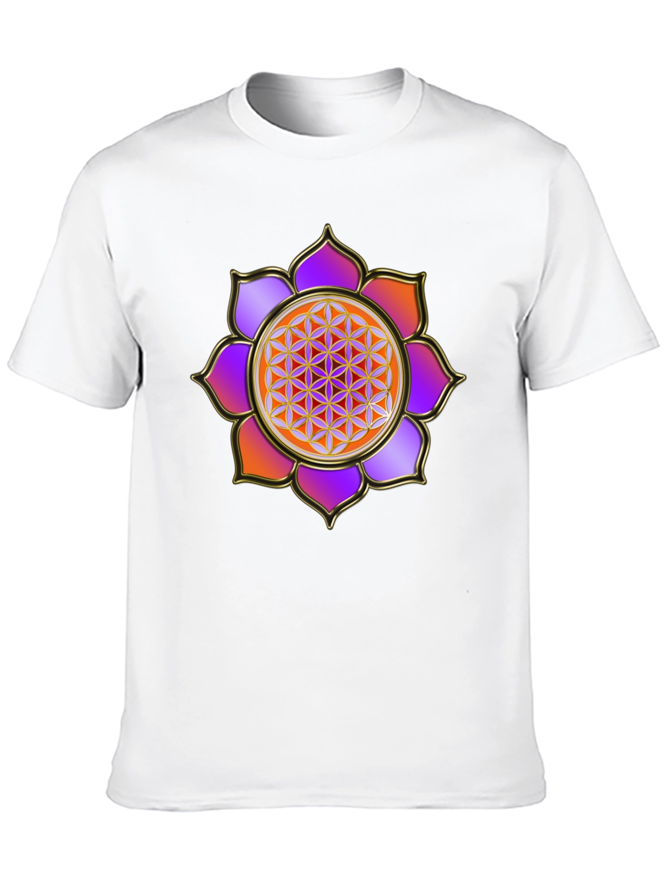 Flower of Life Graphic Tee - Sacred Geometry Design