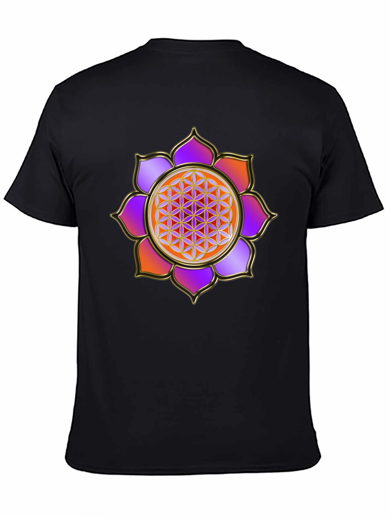 Flower of Life Graphic Tee - Sacred Geometry Design