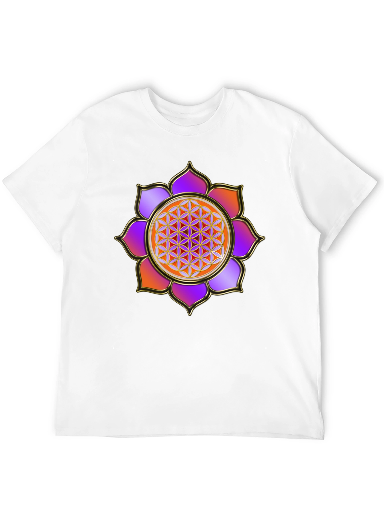 Flower of Life Graphic Tee - Sacred Geometry Design