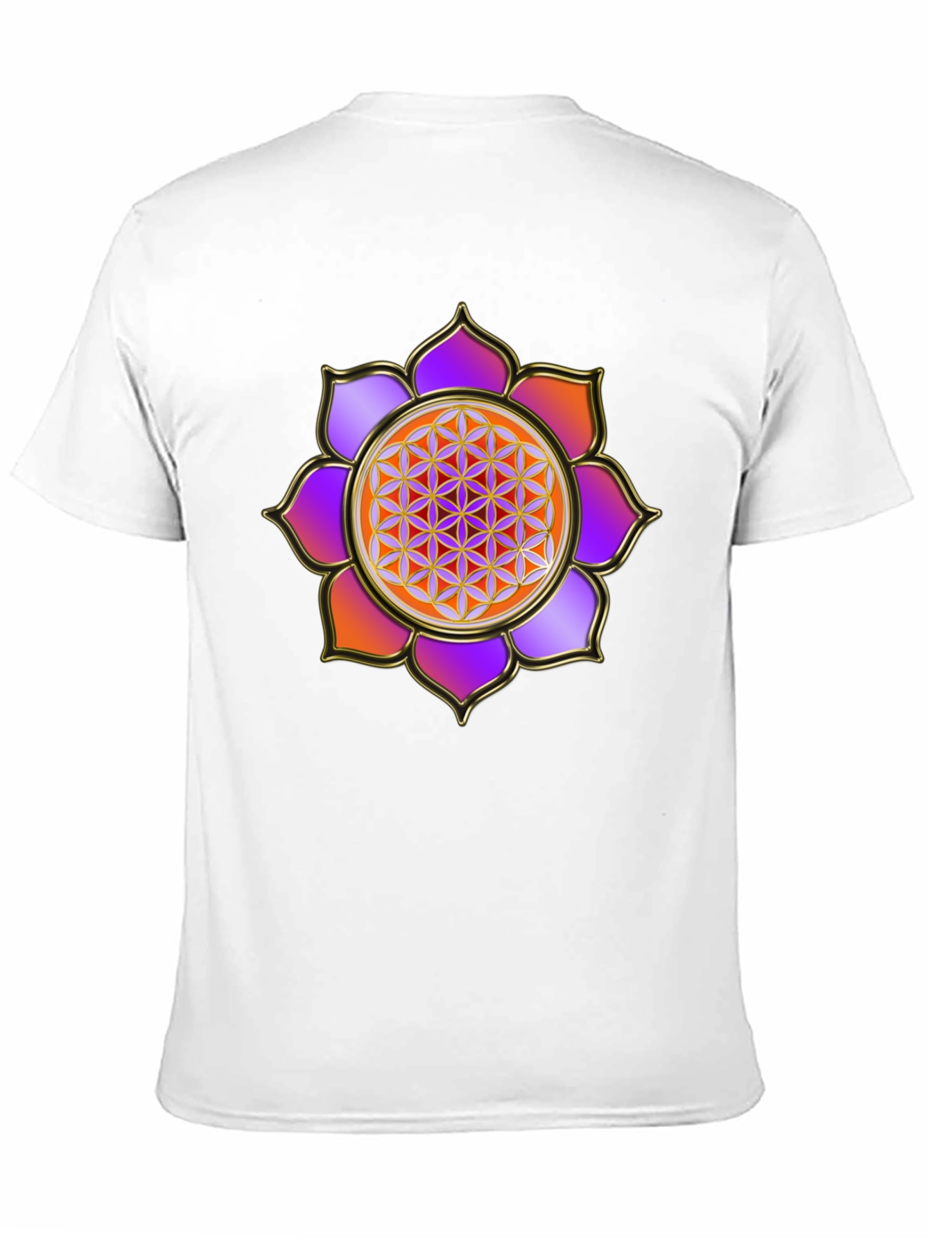 Flower of Life Graphic Tee - Sacred Geometry Design