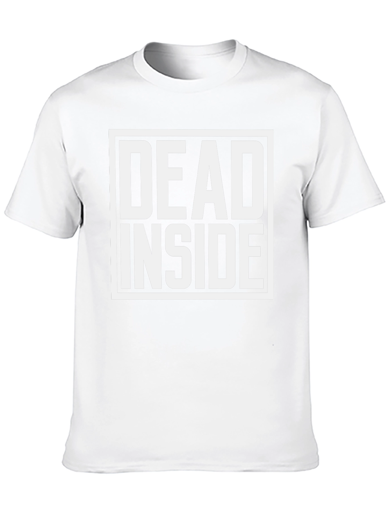 Dead Inside Graphic Tee - Black Crew Neck Shirt