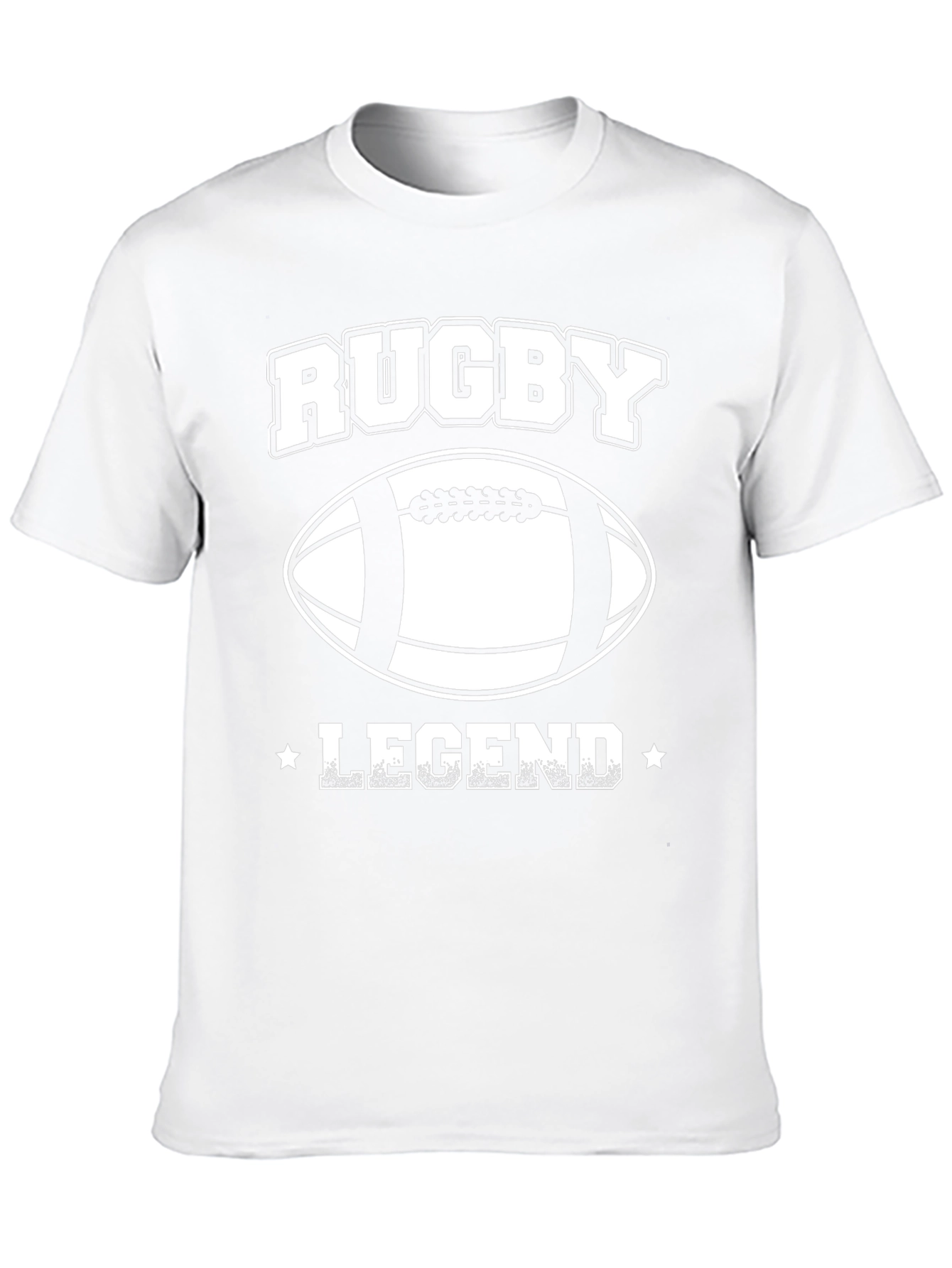 Rugby Legend Graphic T-Shirt - Black Cotton Tee