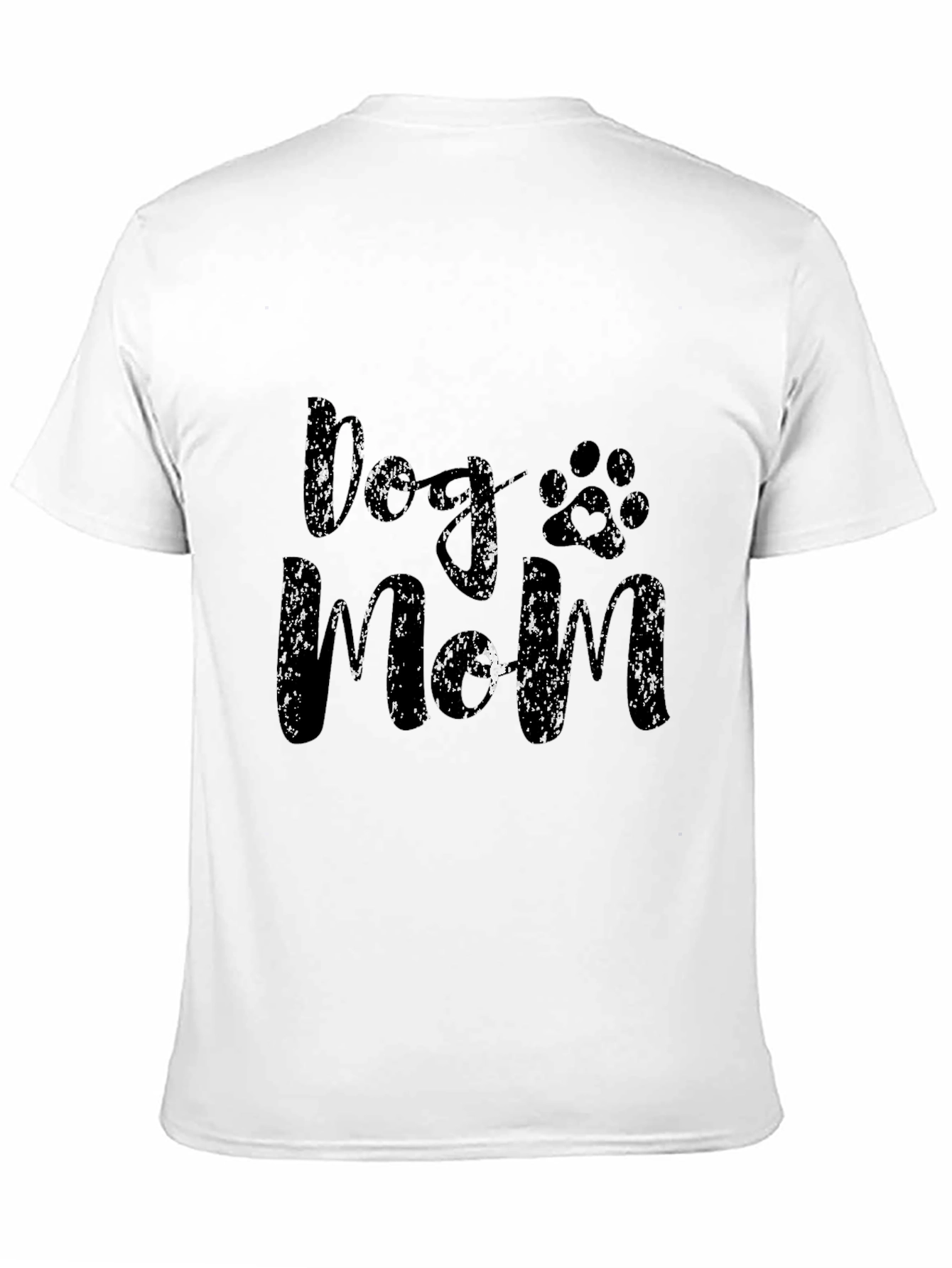 Dogs Mom Graphic Black T-Shirt