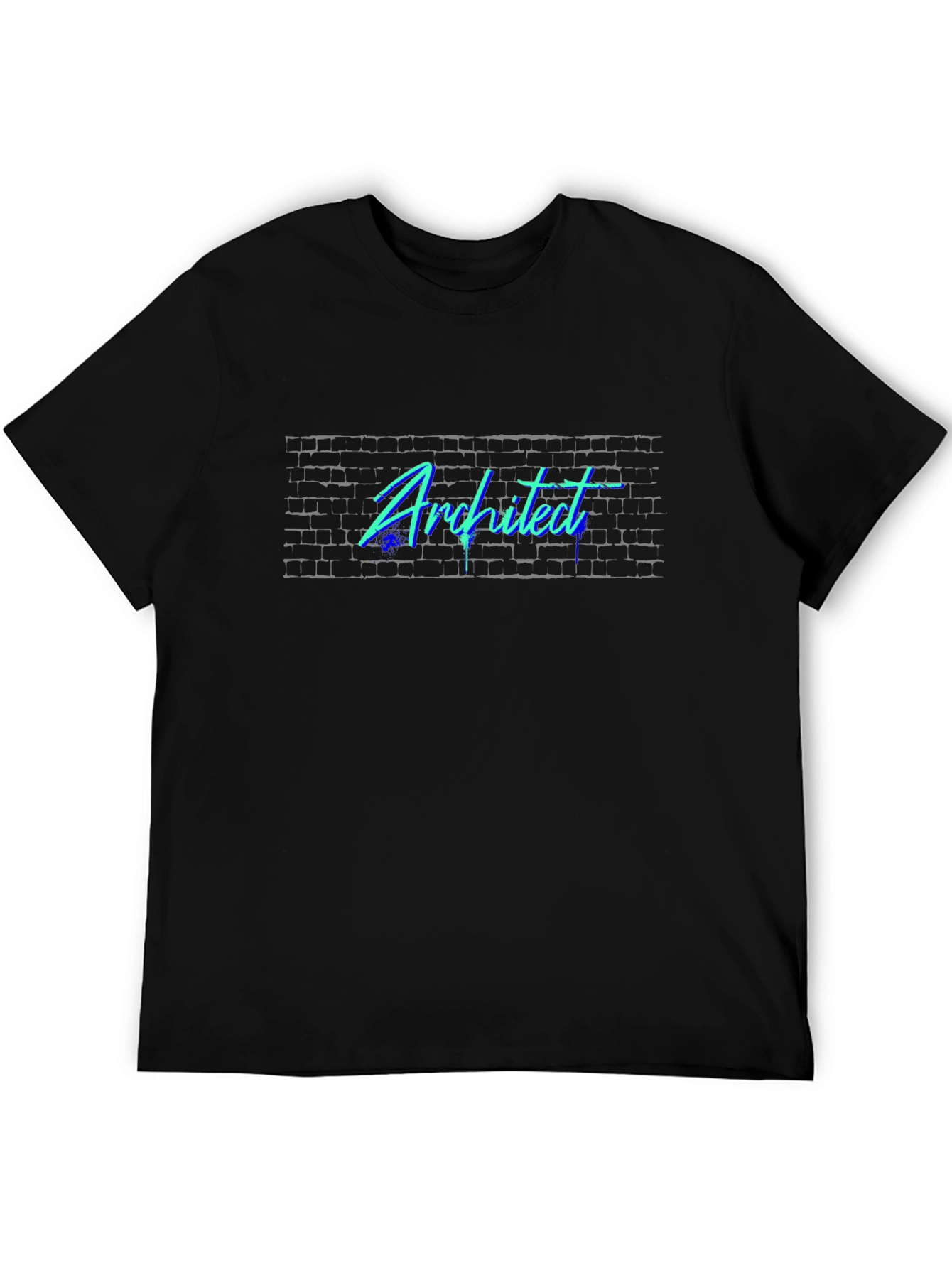 Architect Neon Brick T-Shirt - Black