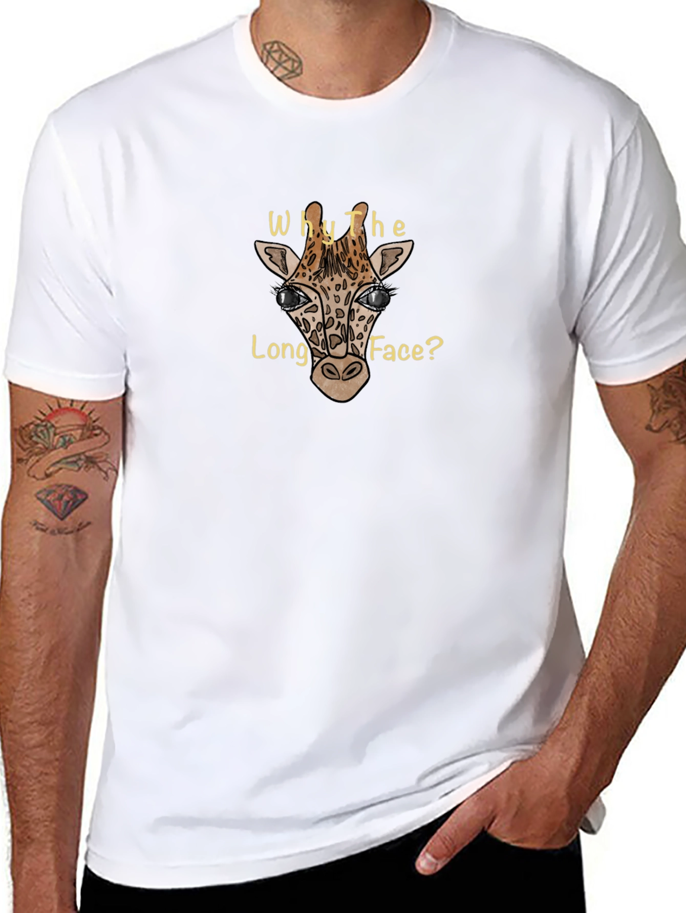 Why the Long Face Giraffe Graphic Tee
