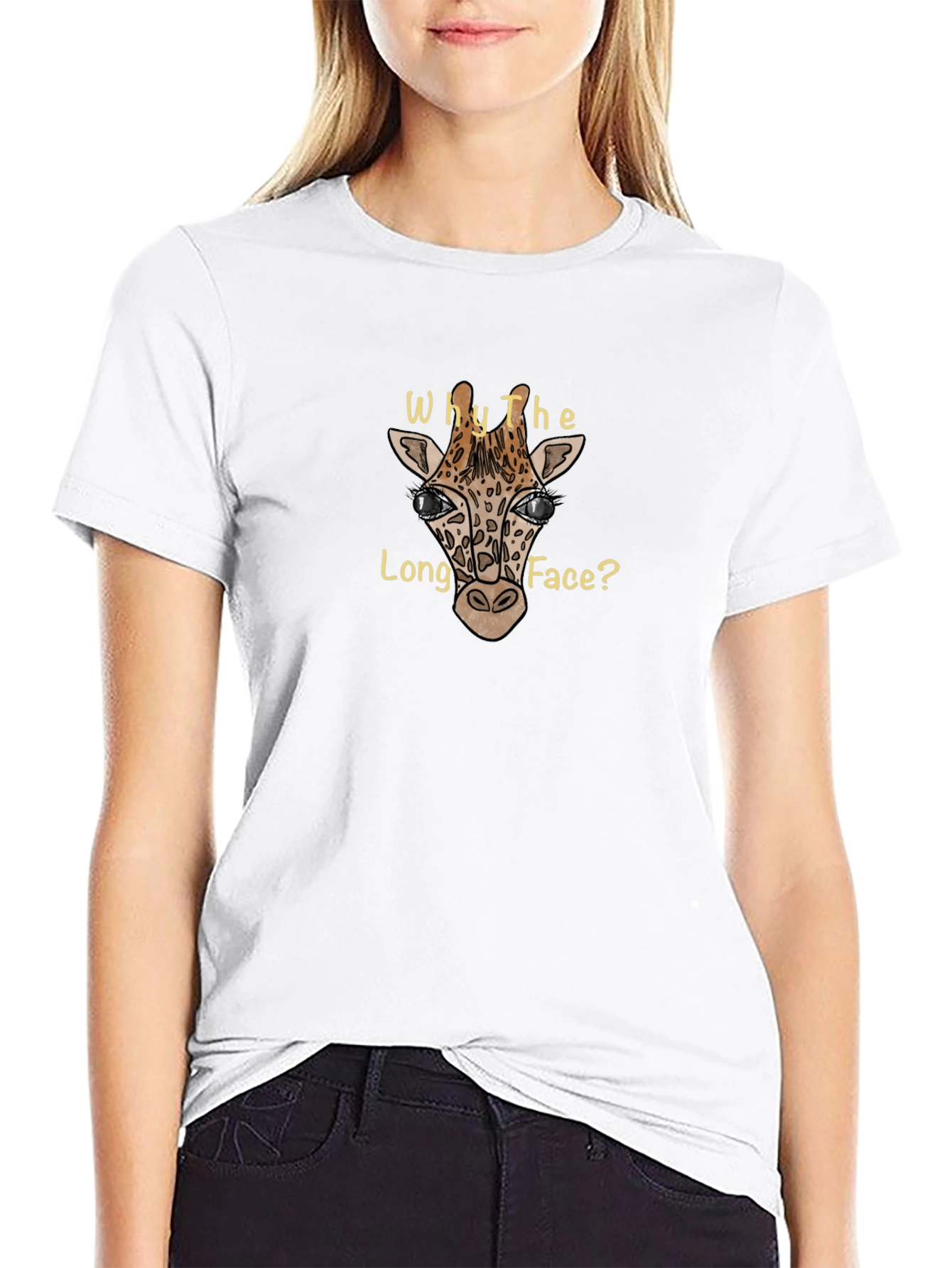 Why the Long Face Giraffe Graphic Tee