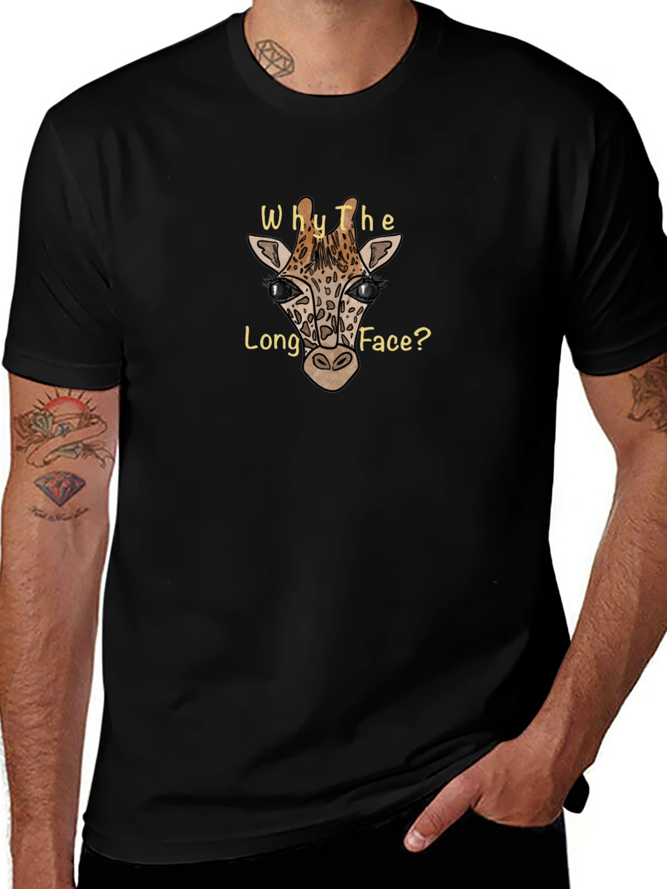 Why the Long Face Giraffe Graphic Tee