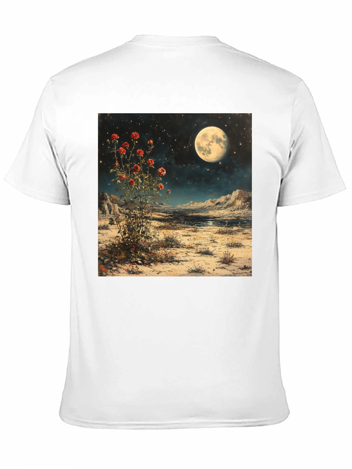 Moonlit Rose Desert Graphic Tee