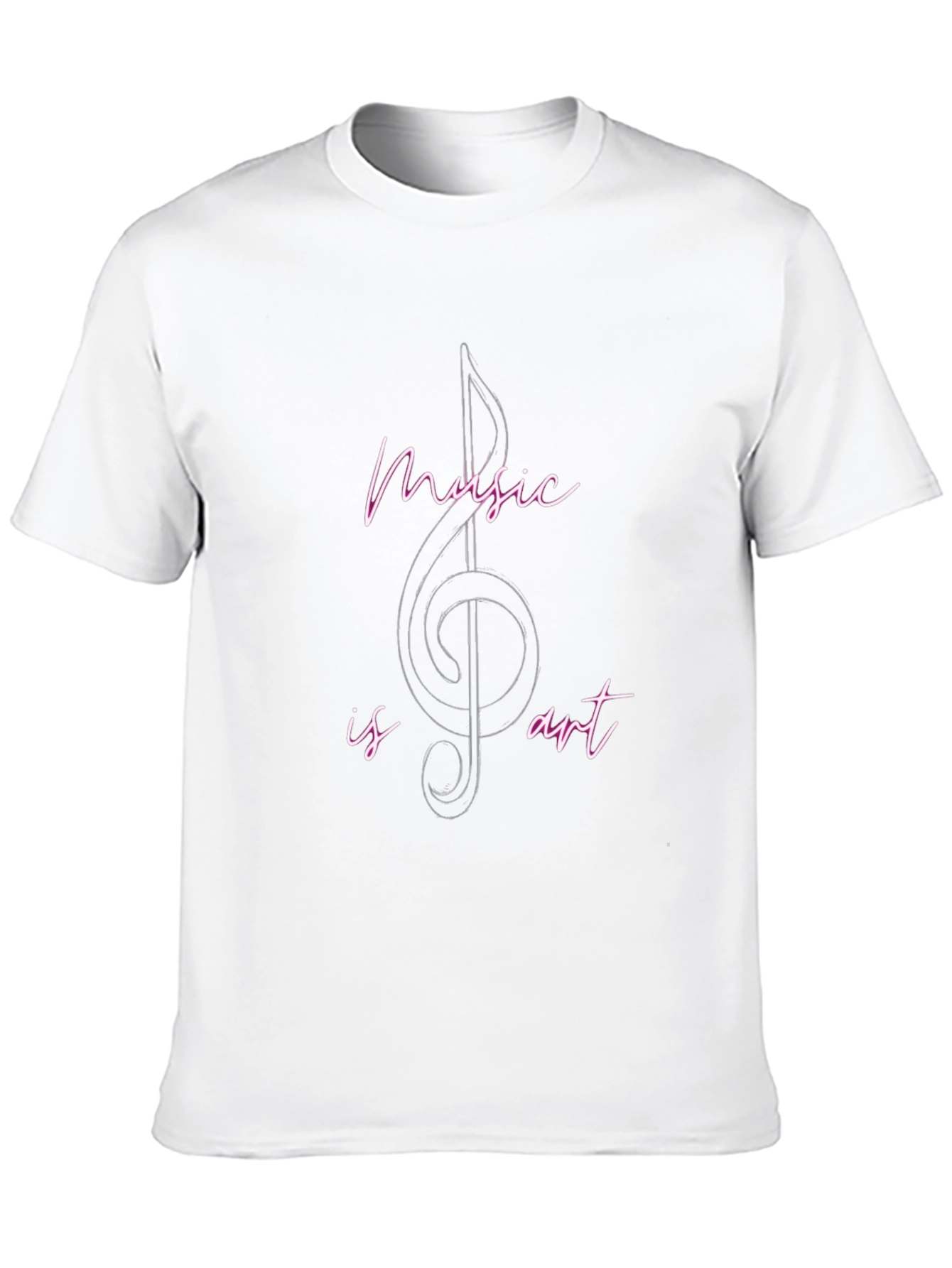 Music is Art Black Graphic Tee
