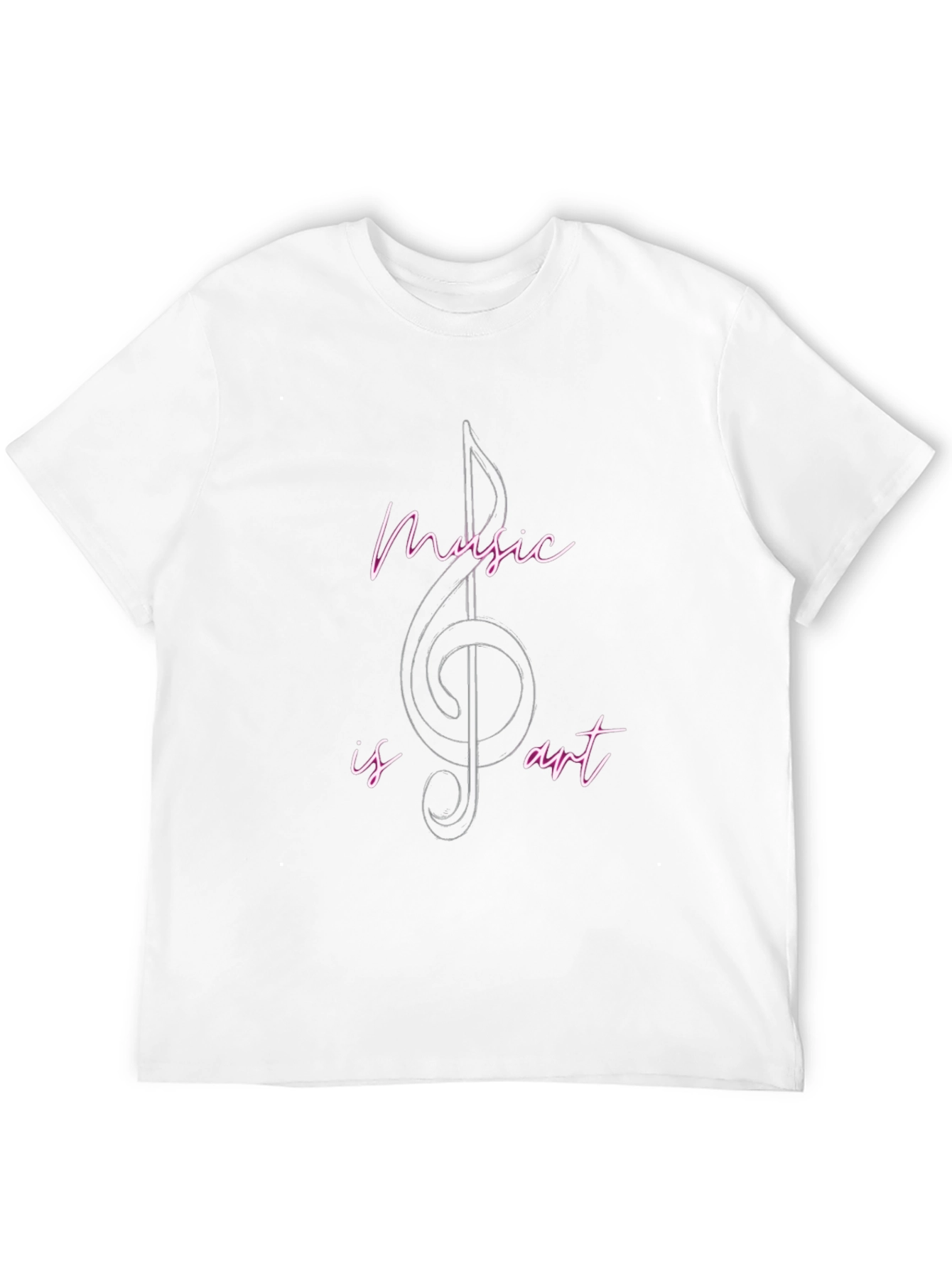 Music is Art Black Graphic Tee