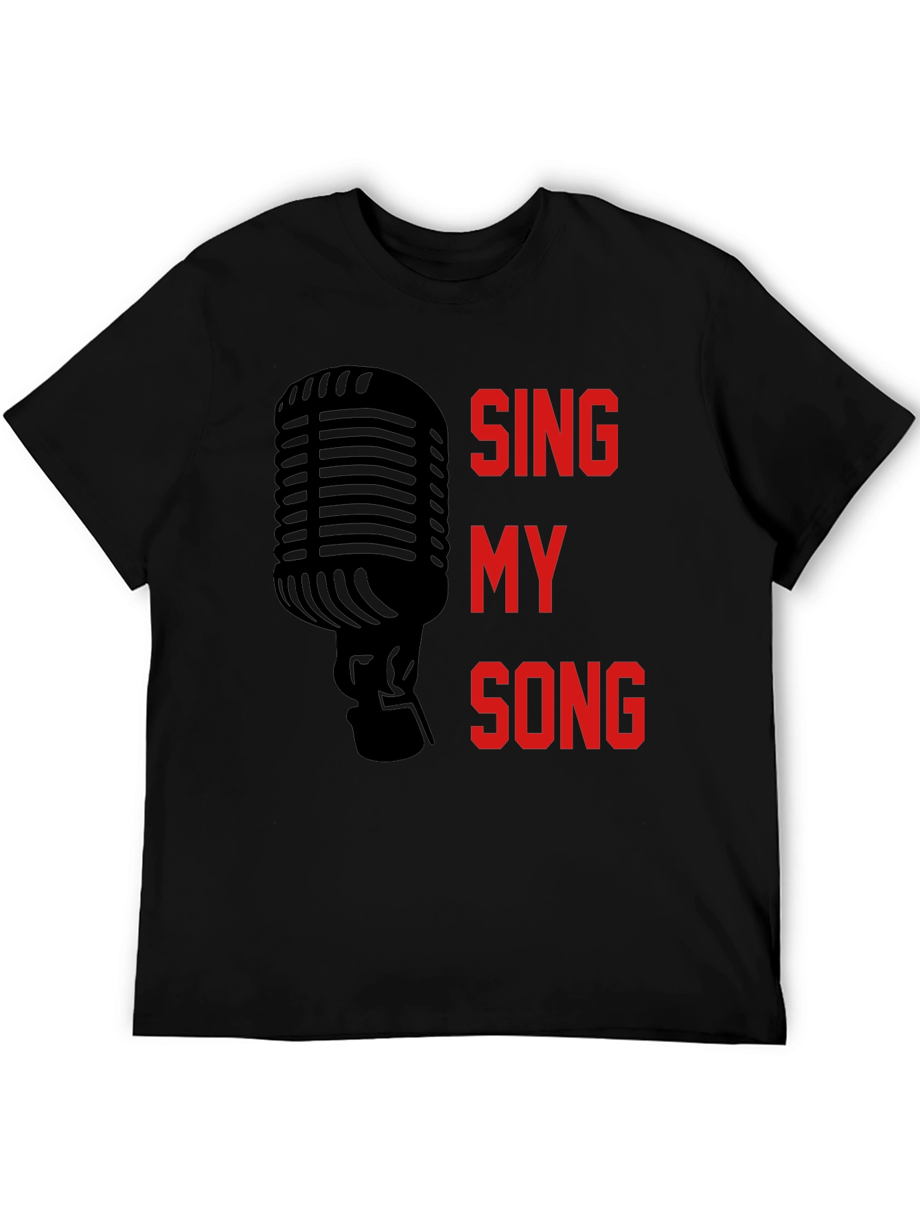 Sing My Song Graphic Tee - Black Unisex T-Shirt