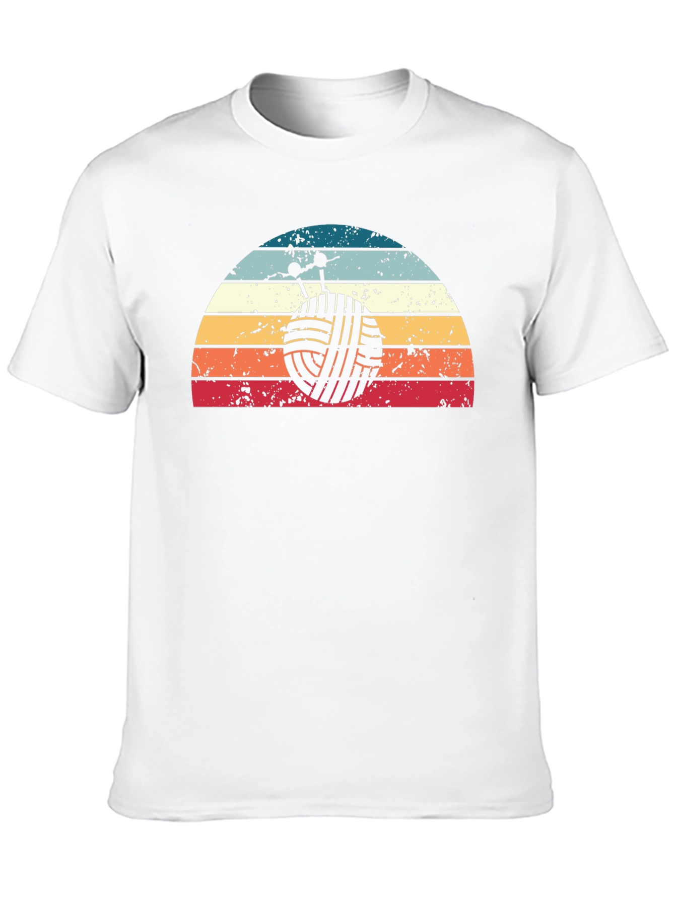 Knitting Yarn Ball Retro Graphic Tee