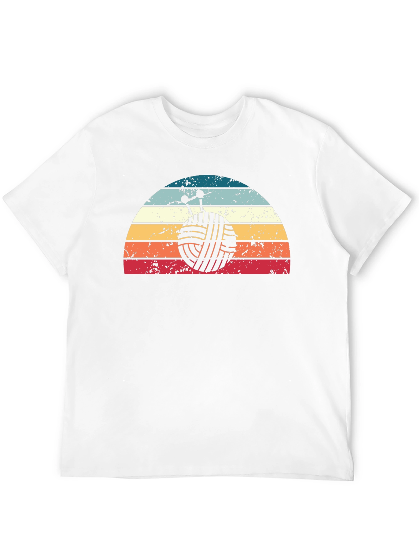 Knitting Yarn Ball Retro Graphic Tee